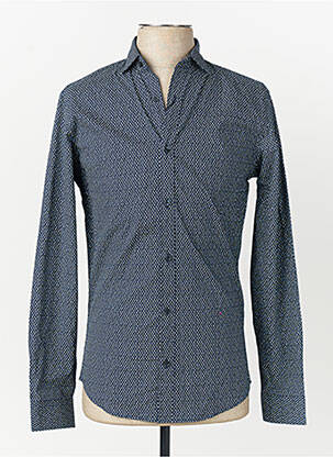 Ilgomis rankovėmis marškinys mėlyna JACK & JONES vyras