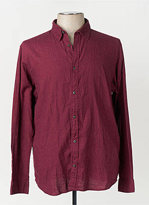 Ilgomis rankovėmis marškinys violetinis JACK & JONES vyras