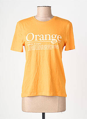 T-marškinys oranžinė ONLY moteris