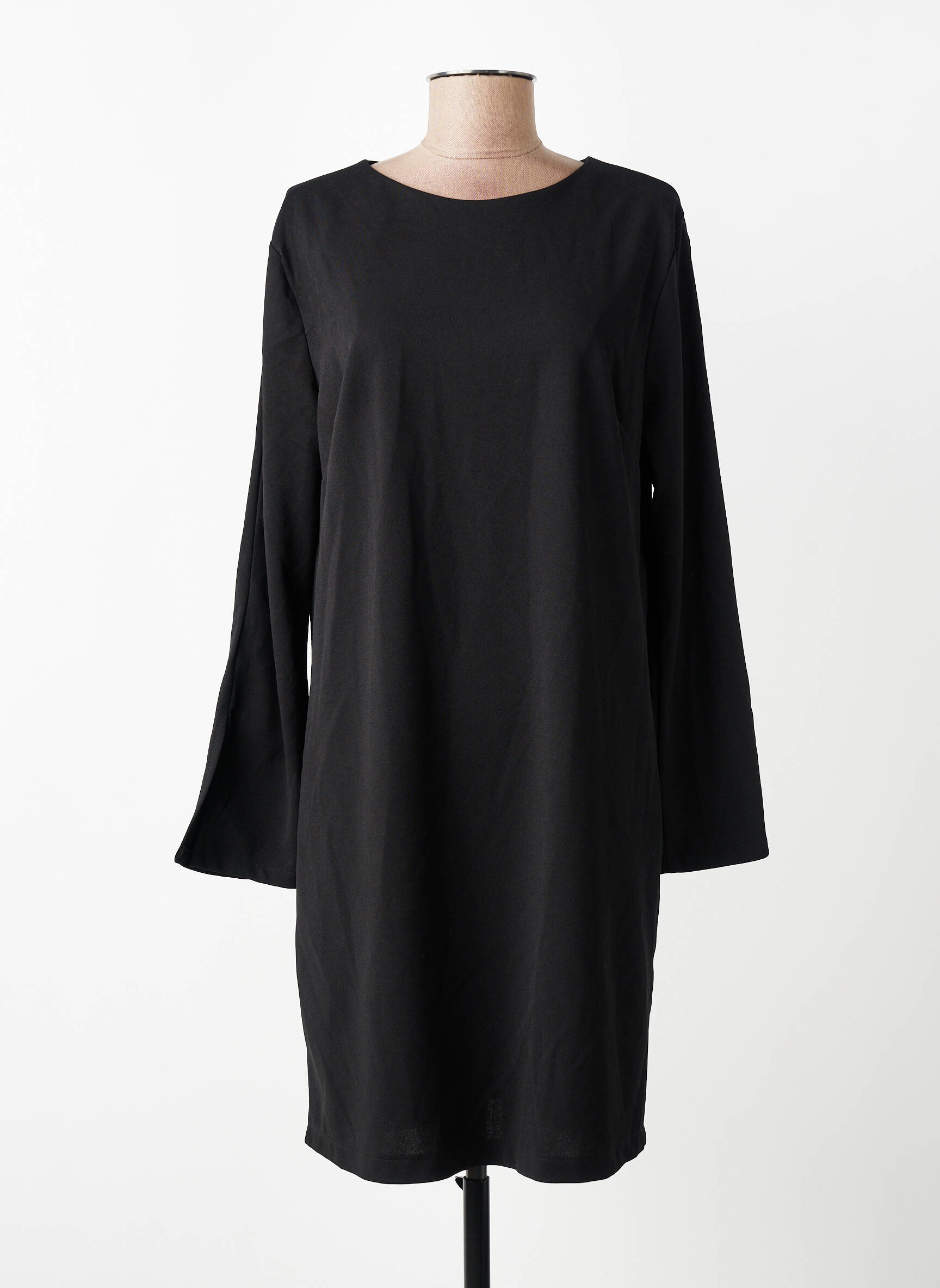 Pusilgių suknelė juodas ASTRID BLACK LABEL moteris