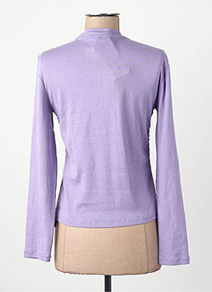 T-marškinys violetinis ONLY moteris