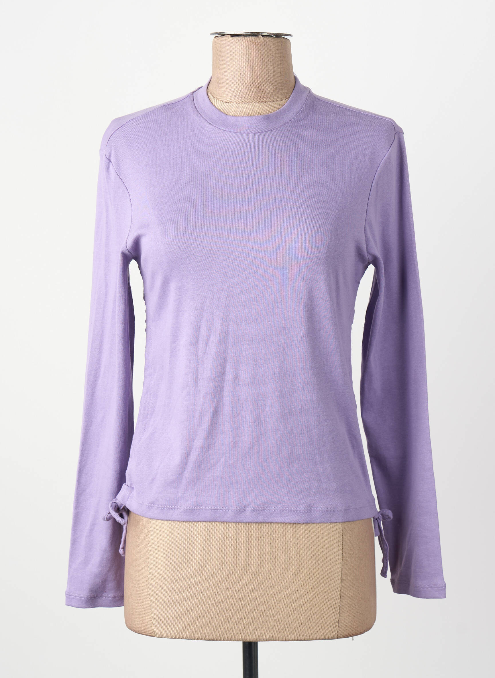 T-marškinys violetinis ONLY moteris