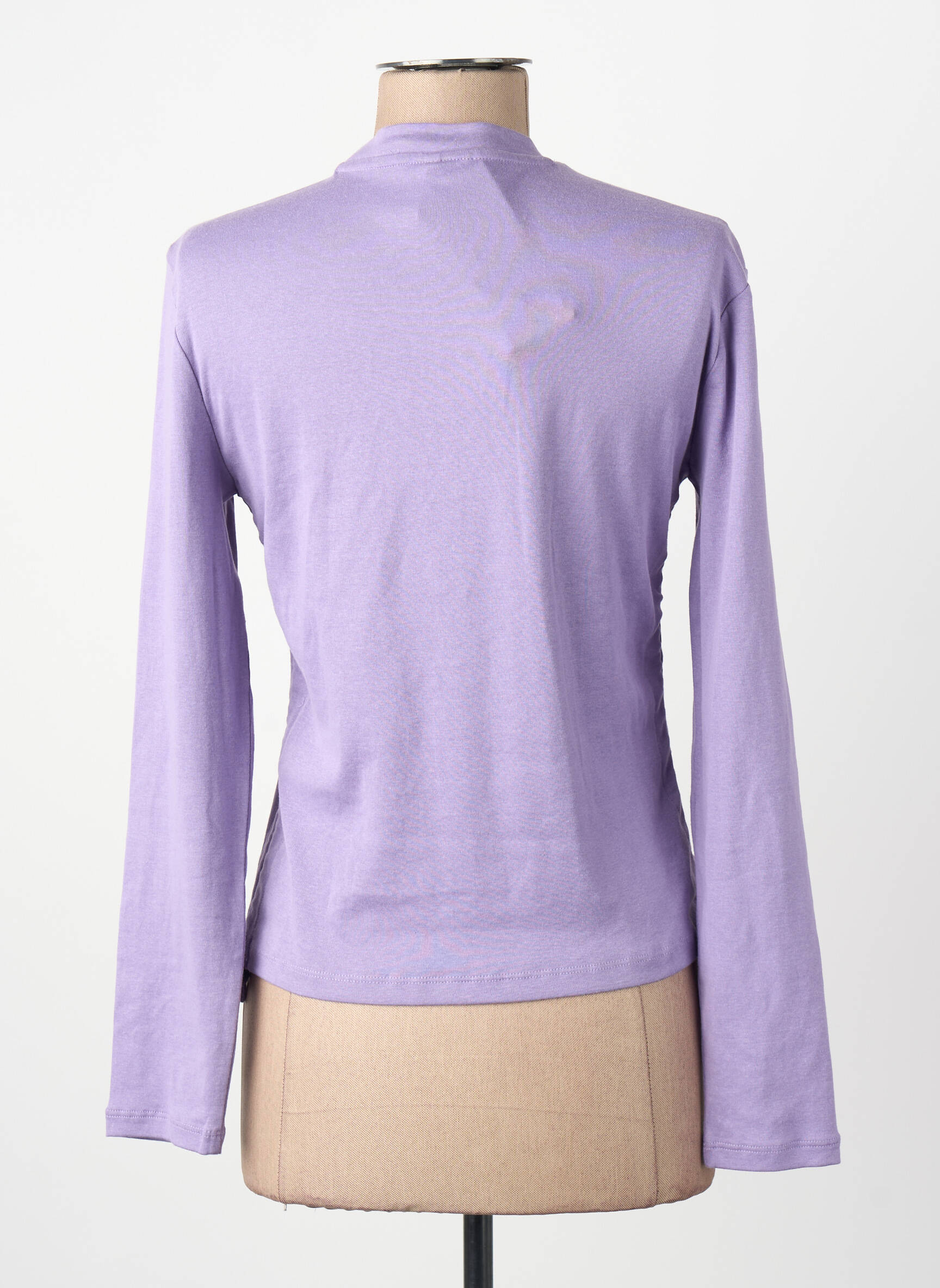 T-marškinys violetinis ONLY moteris