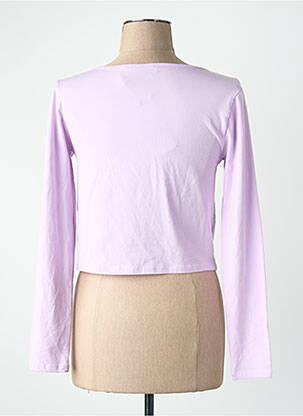 T-marškinys violetinis ONLY moteris