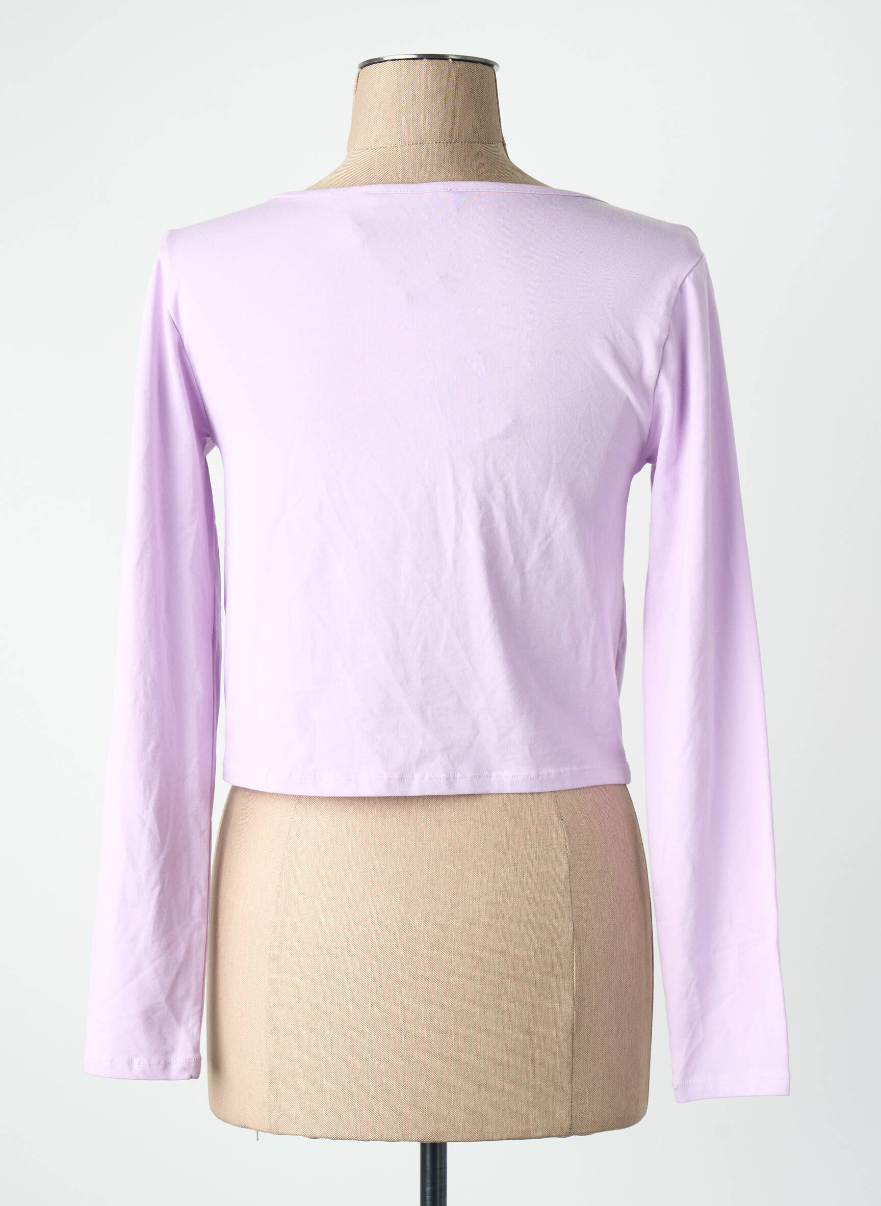 T-marškinys violetinis ONLY moteris