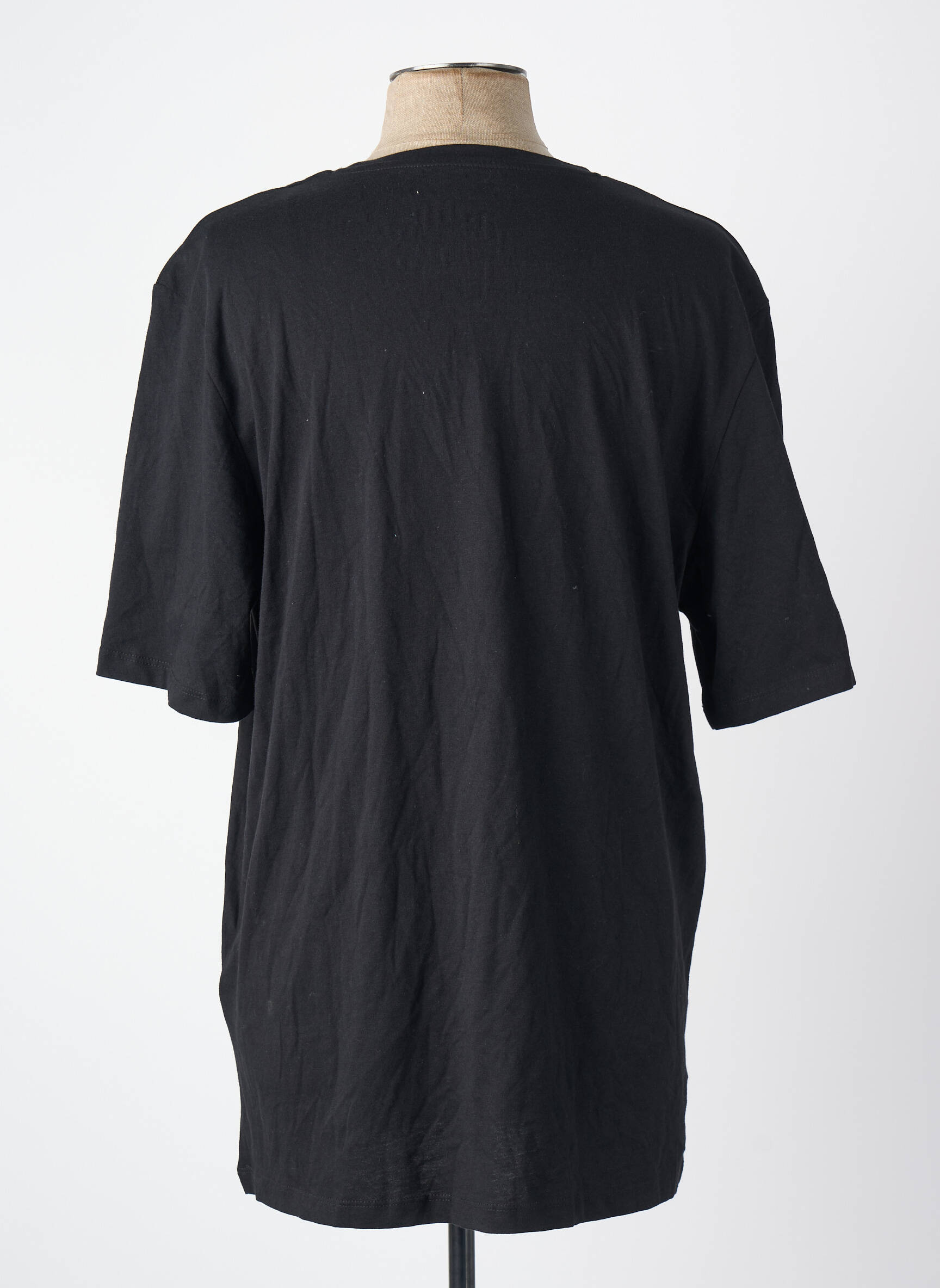 T-marškinys apvalus kaklas juodas JACK & JONES vyras