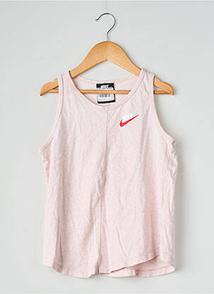 Marškiniai be rankovių rožinė NIKE moteris