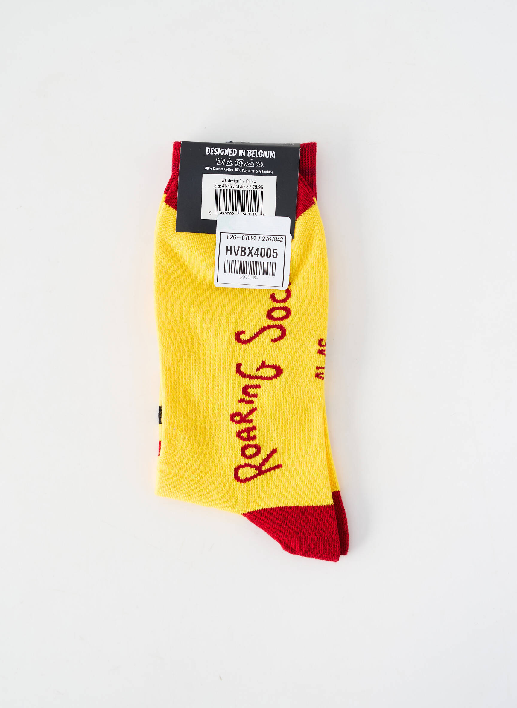 Kojinės geltona ROARING SOCKS vyras