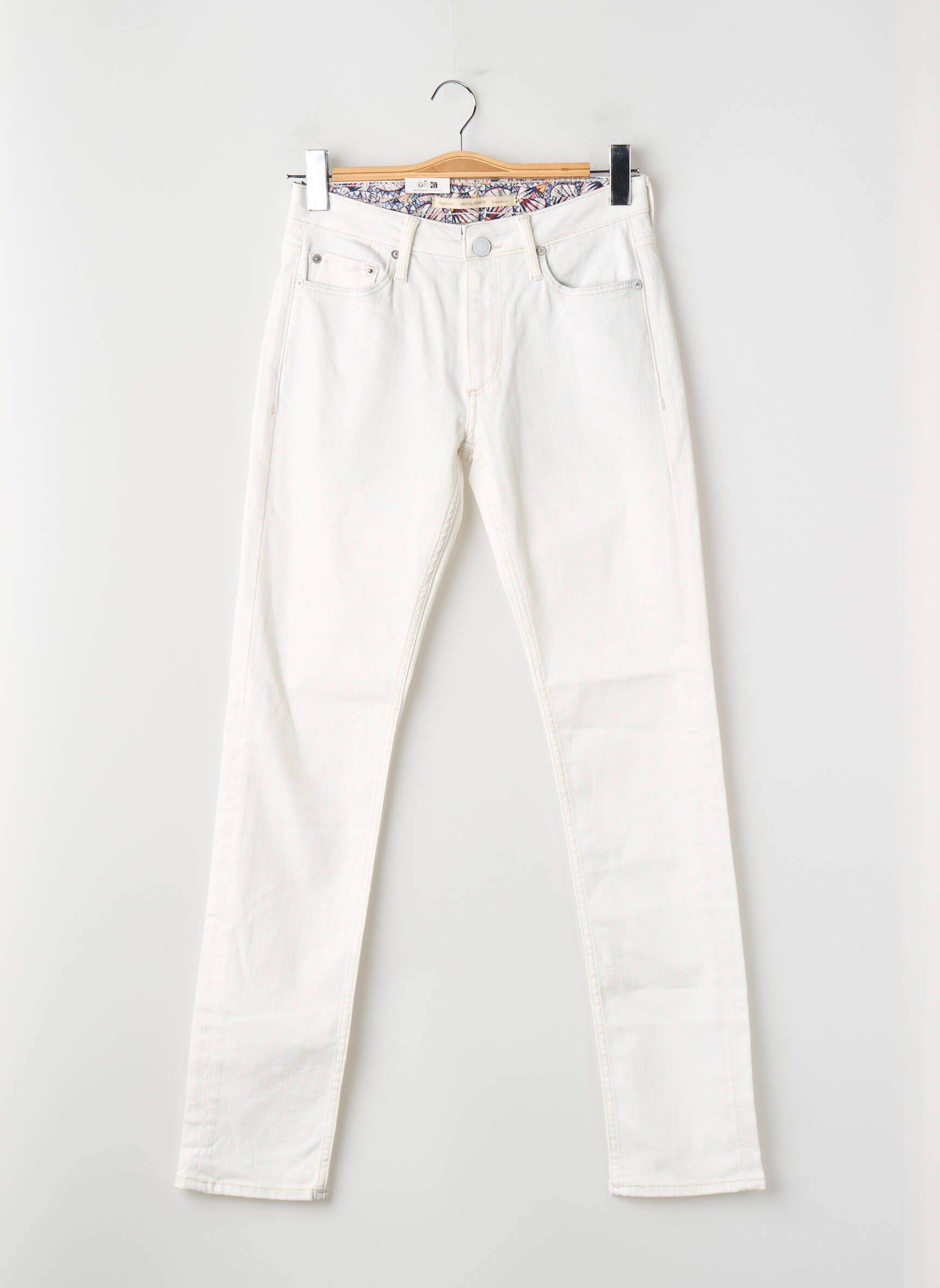 Lieknos džinsai baltas JACK & JONES vyras