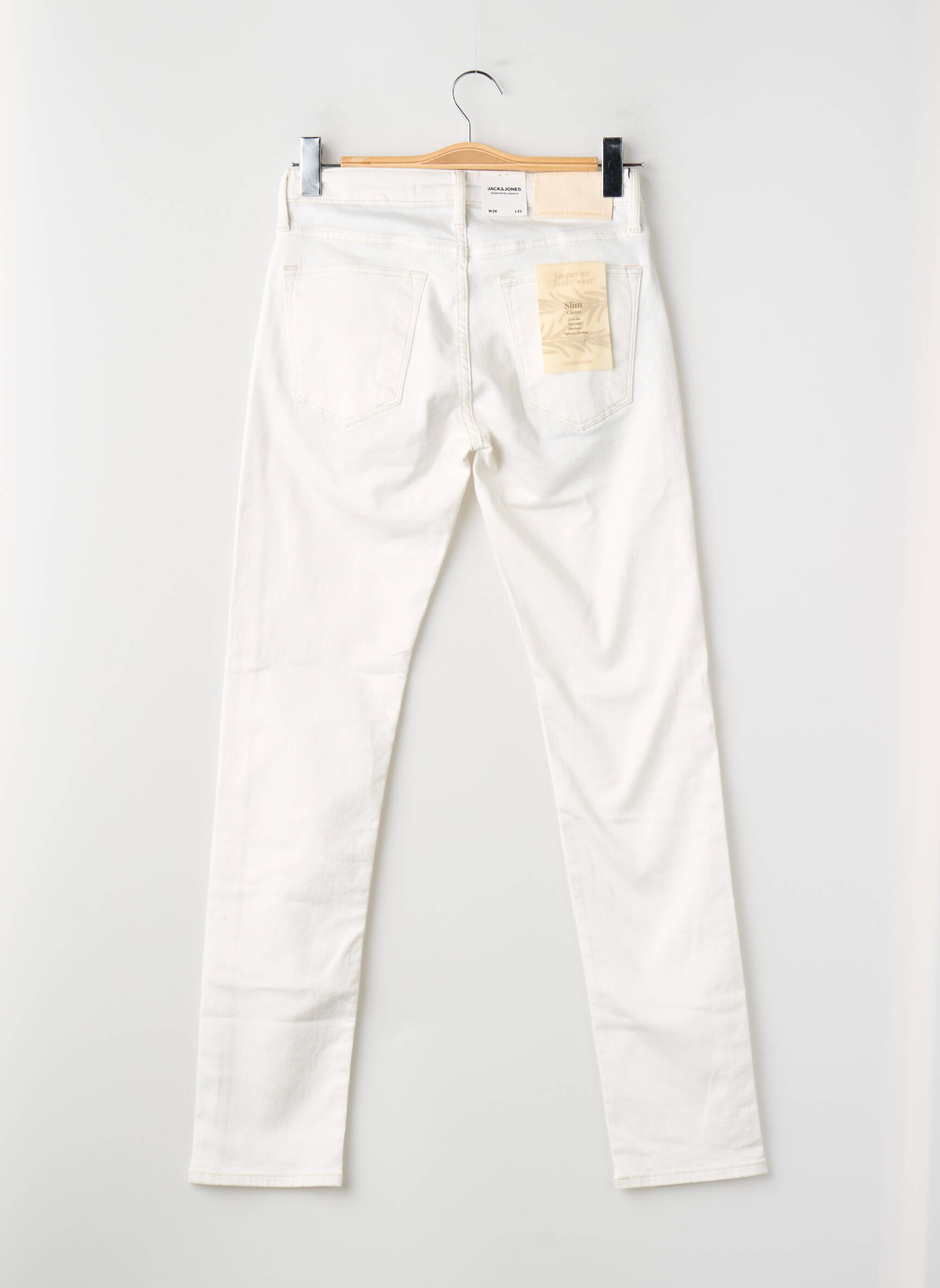 Lieknos džinsai baltas JACK & JONES vyras