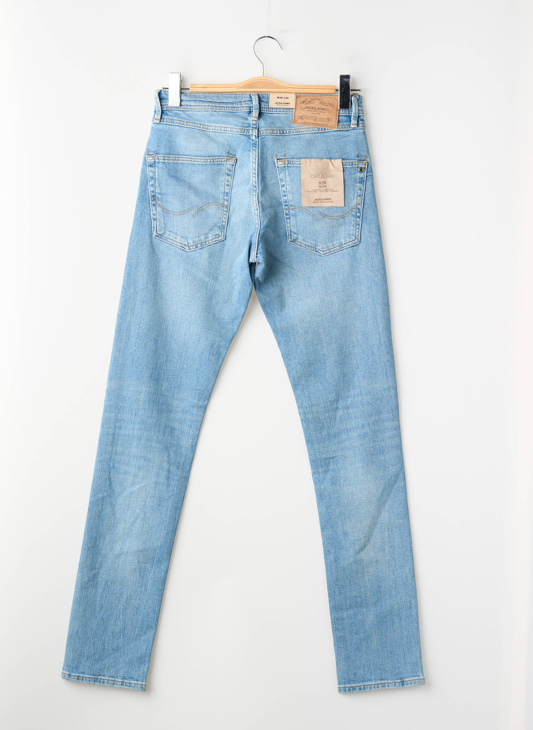 Lieknos džinsai mėlyna JACK & JONES vyras