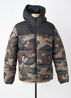 Pūkinė striukė žalias JACK & JONES vyras