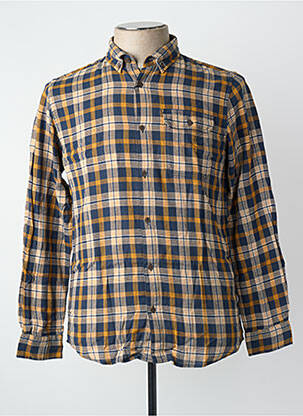 Ilgomis rankovėmis marškinys rudas JACK & JONES vyras