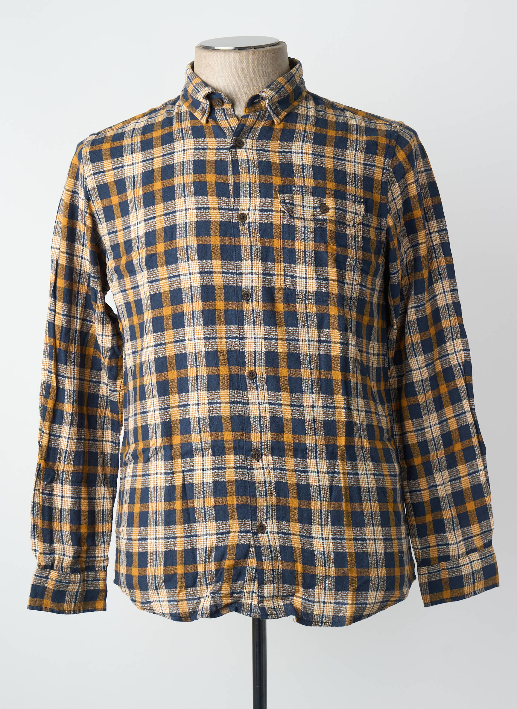Ilgomis rankovėmis marškinys rudas JACK & JONES vyras