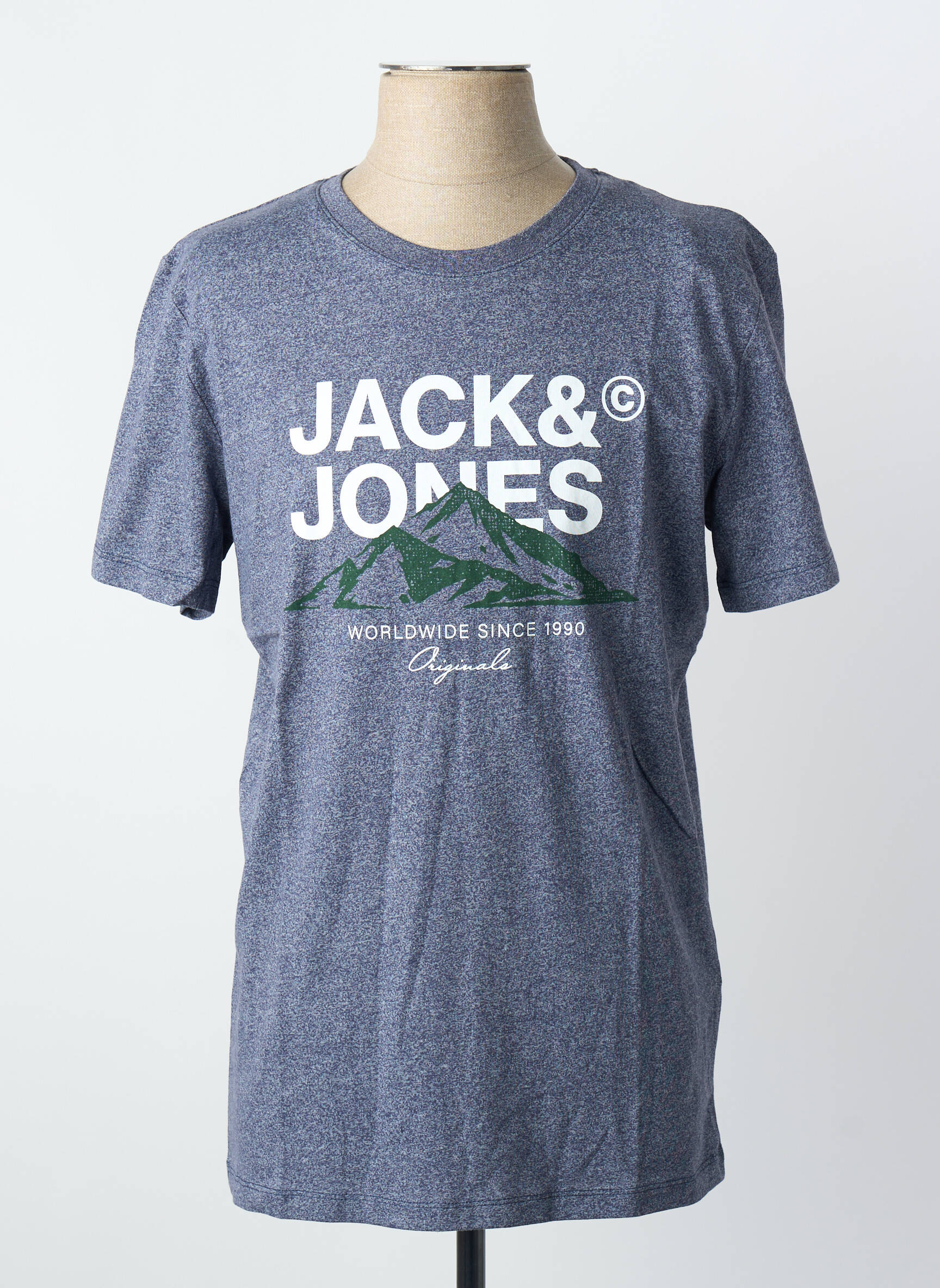 T-marškinys pilka JACK & JONES vyras