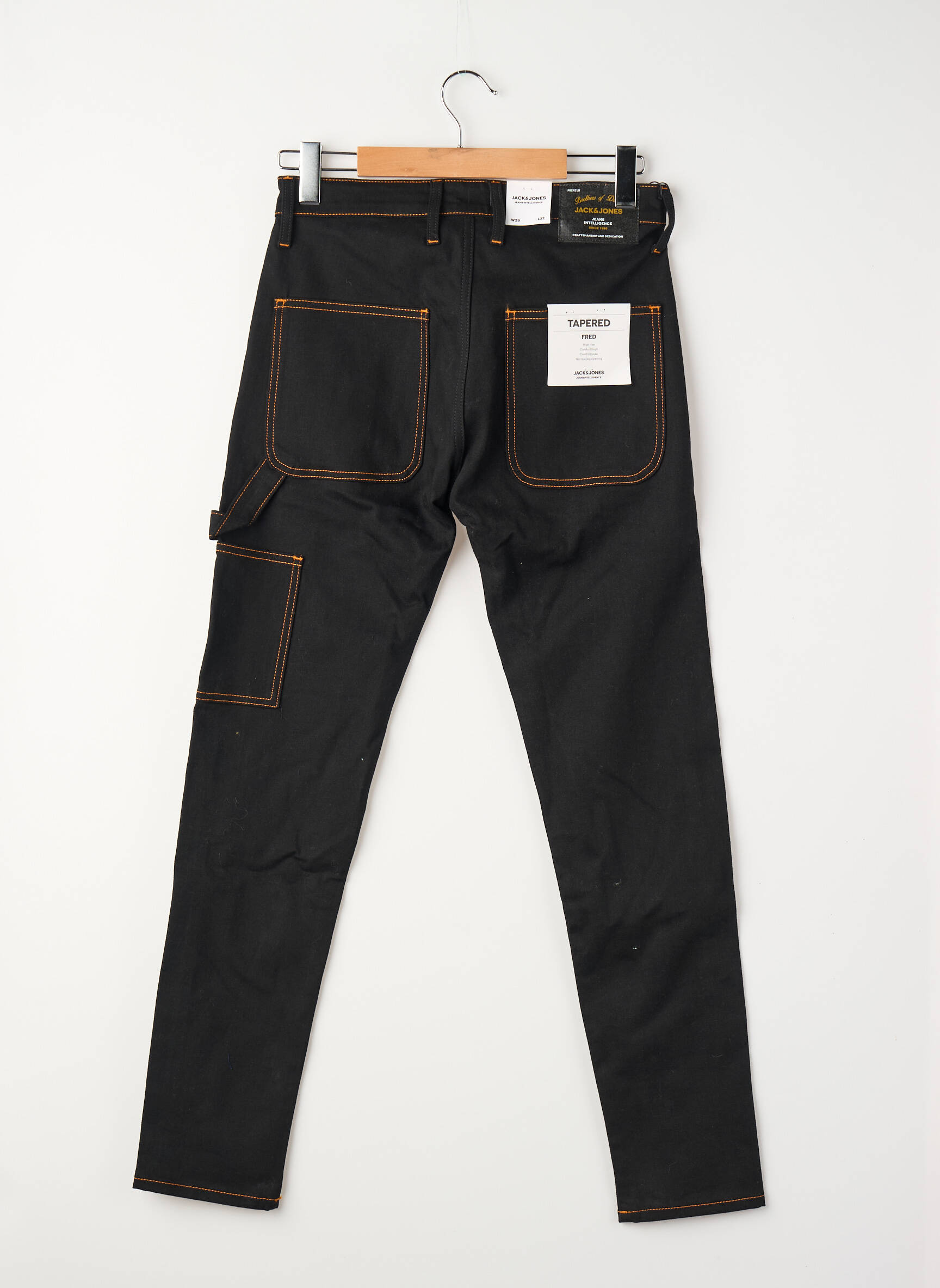 Lieknos džinsai juodas JACK & JONES vyras