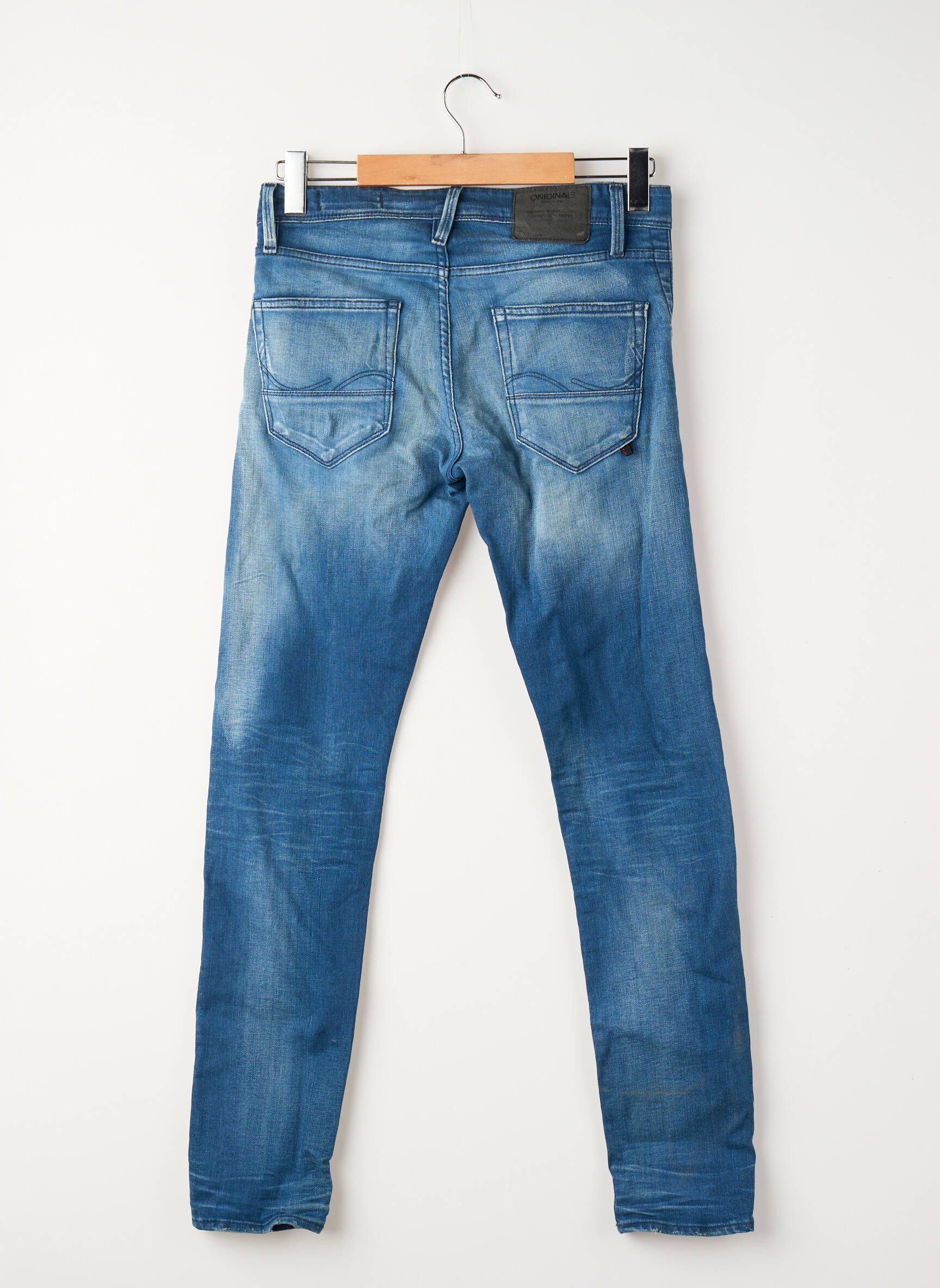 Lieknos džinsai mėlyna JACK & JONES vyras