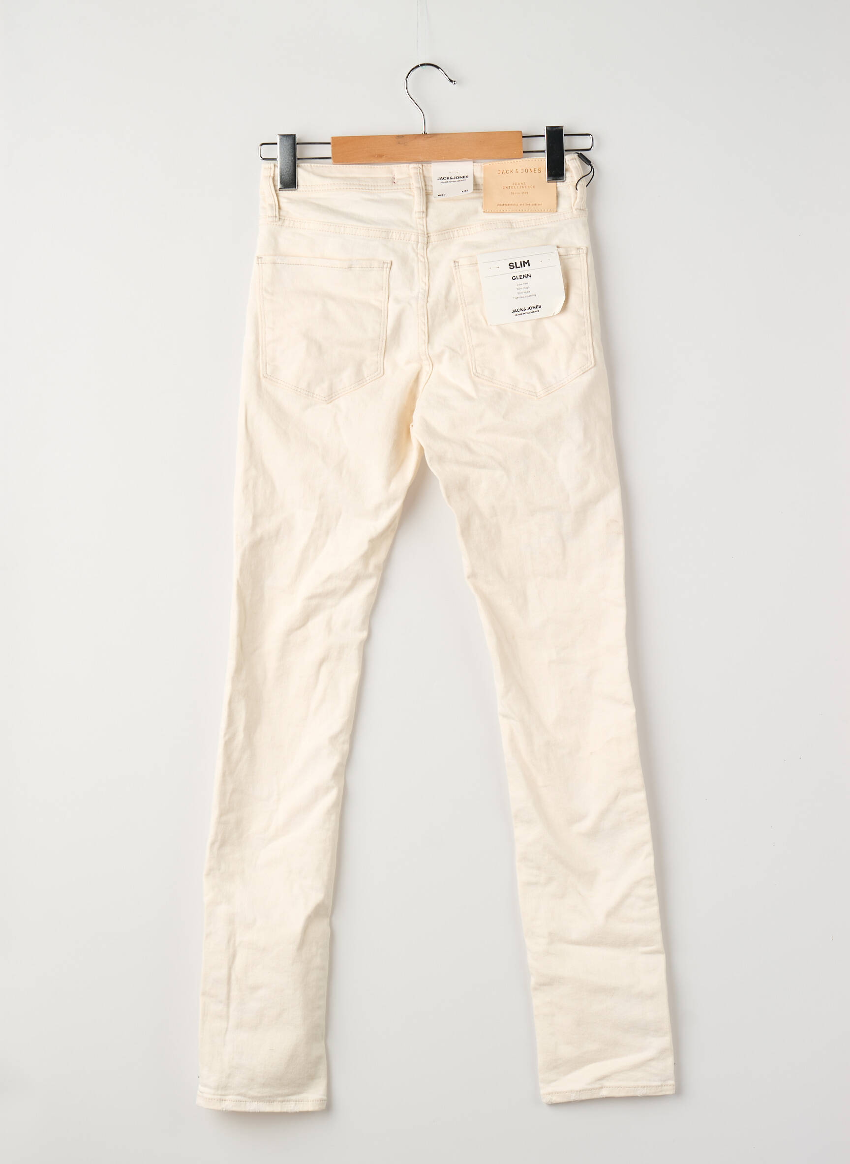 Lieknos džinsai baltas JACK & JONES vyras