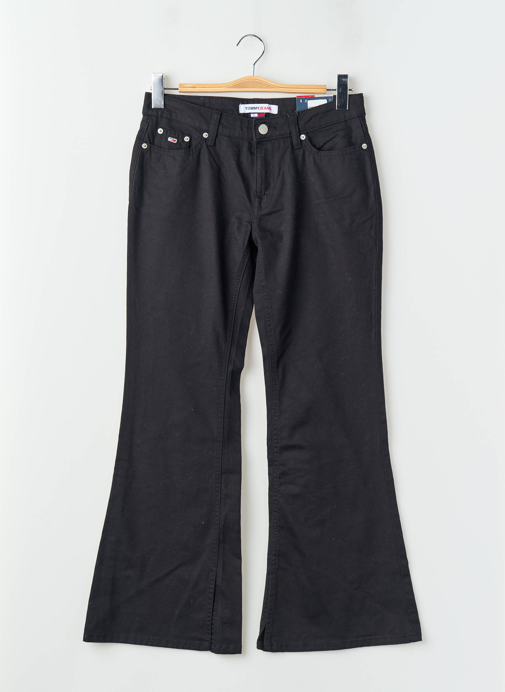 Flare tipo džinsai juodas TOMMY HILFIGER moteris