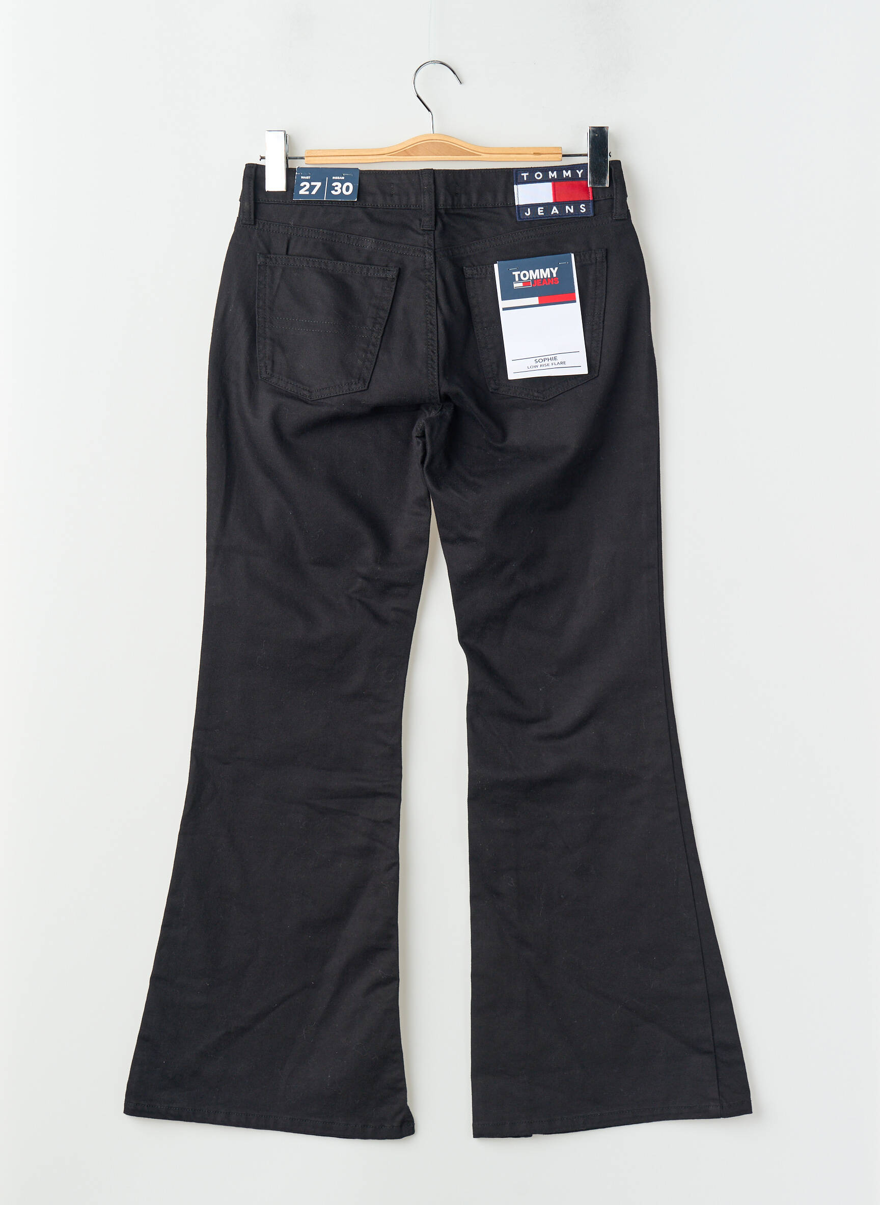 Flare tipo džinsai juodas TOMMY HILFIGER moteris