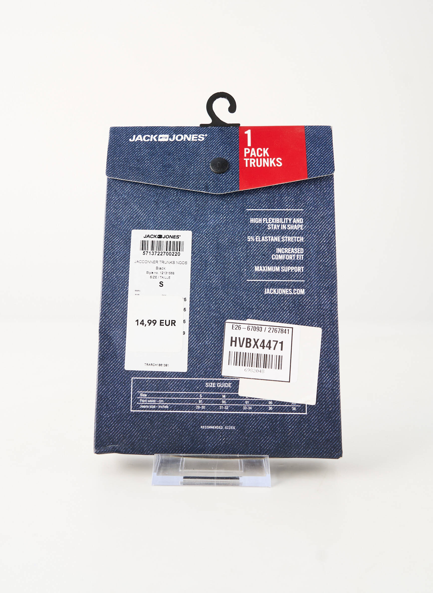 Bokseris juodas JACK & JONES vyras