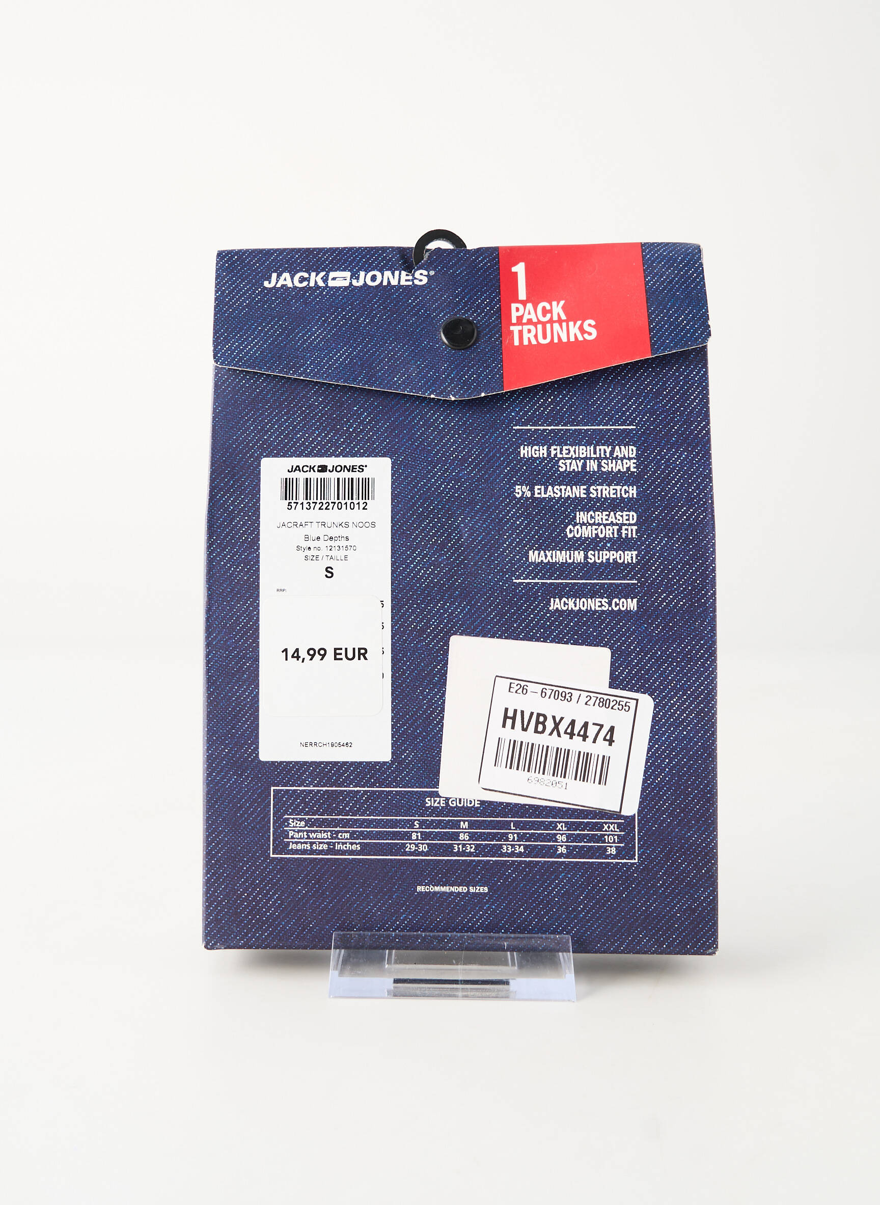 Bokseris mėlyna JACK & JONES vyras