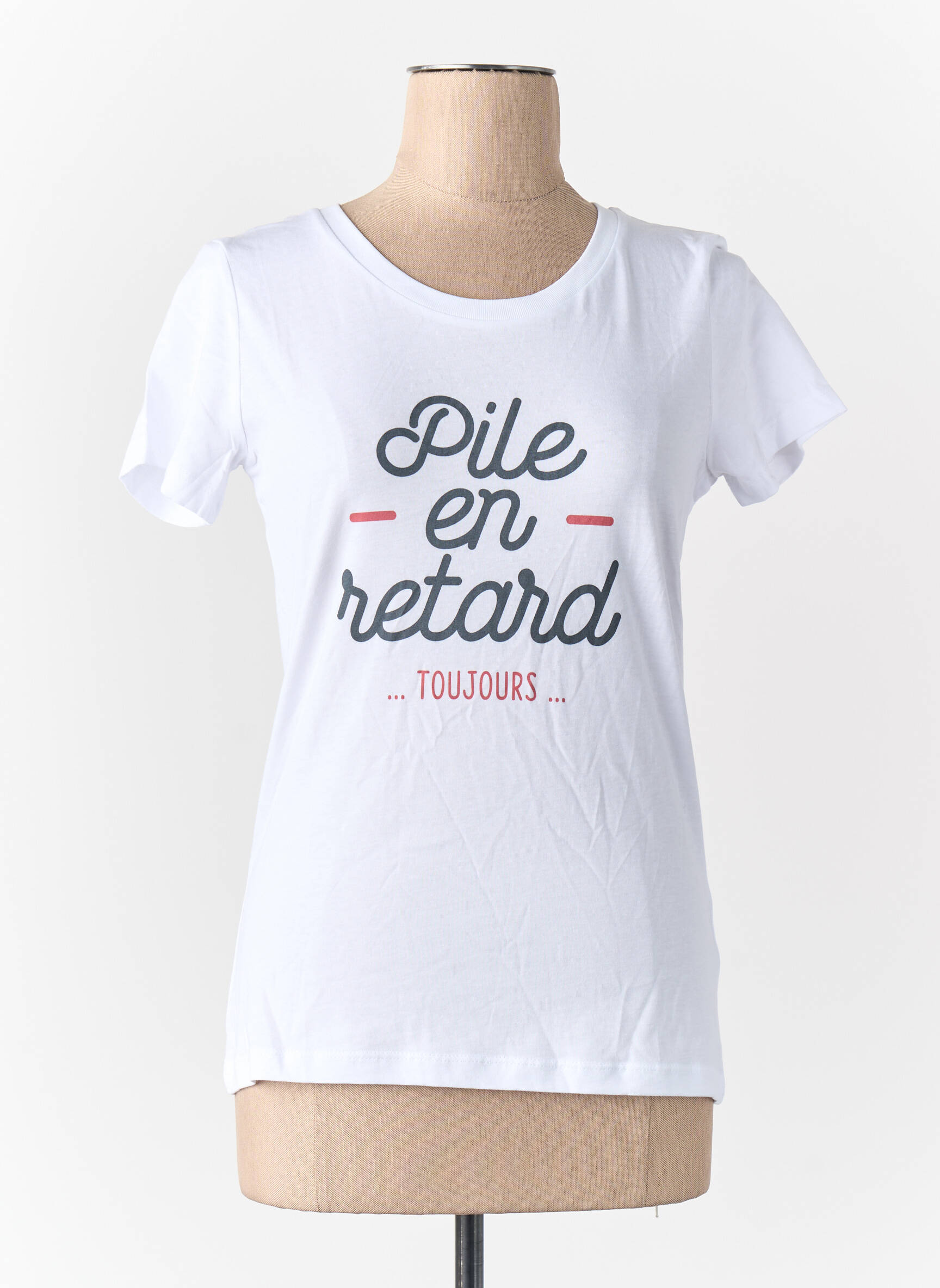T-marškinys baltas MONSIEUR TSHIRT moteris