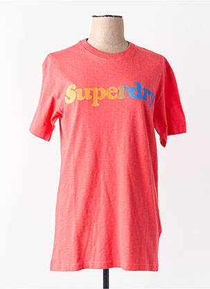 T-marškinys raudona SUPERDRY vyras