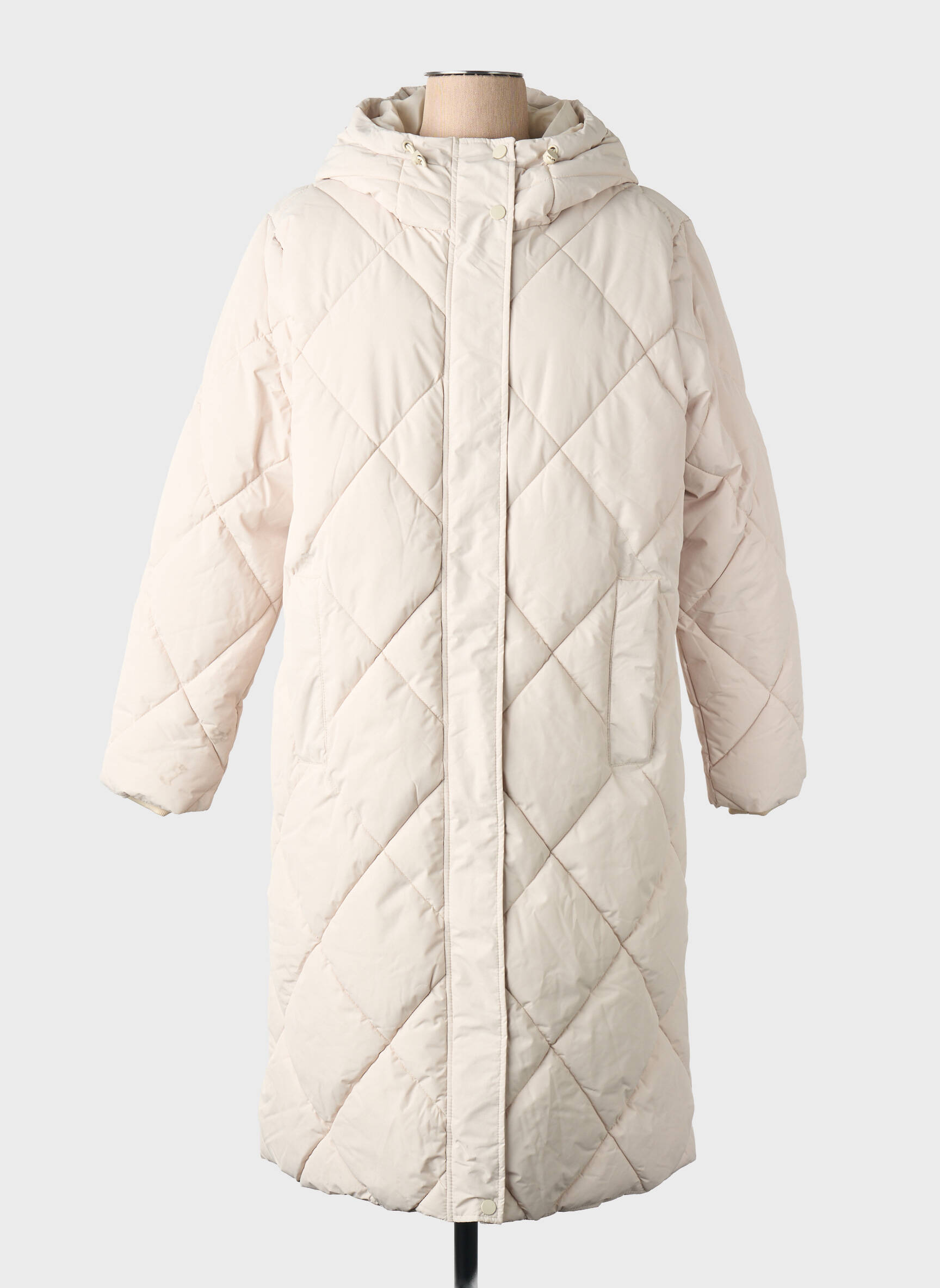 Ilgas paltas bežinis VERO MODA moteris