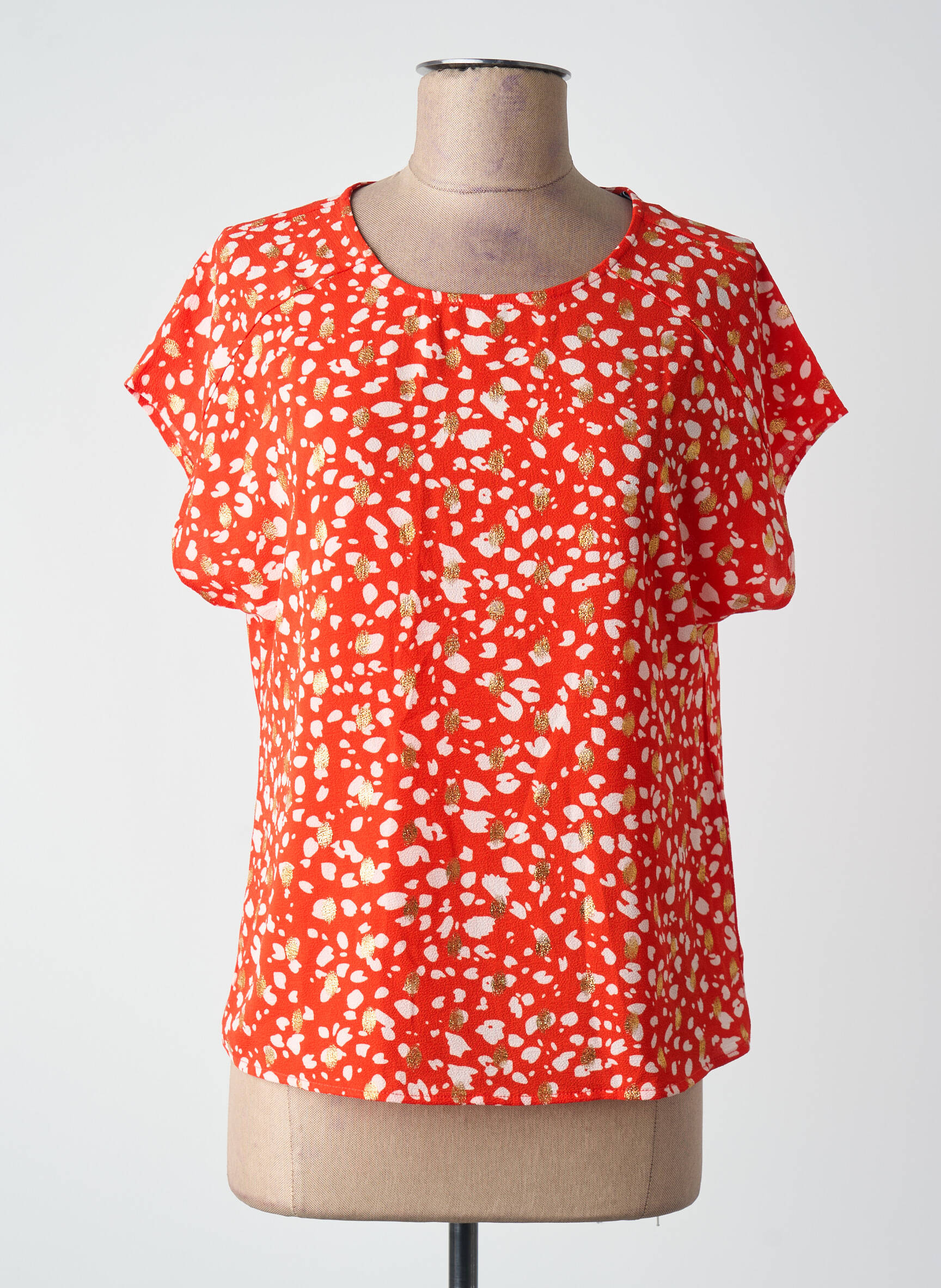 Moteriškas marškinys oranžinė VERO MODA moteris