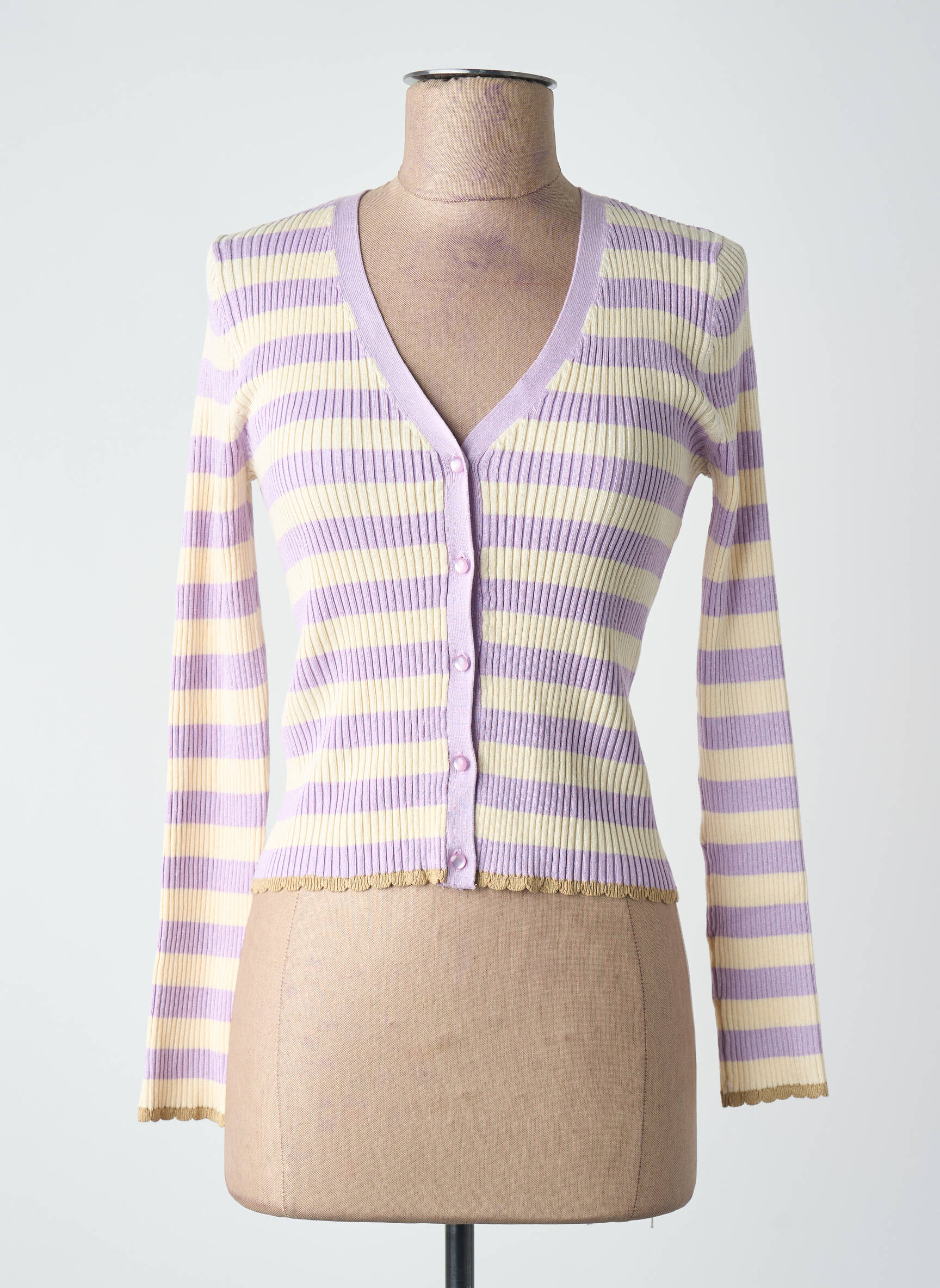 Ilgų rankovių liemenė violetinis MANGO moteris