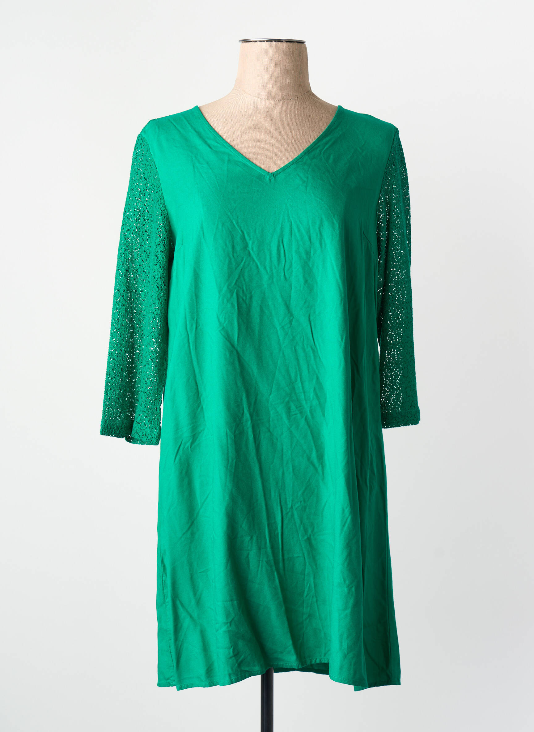 Pusilgių suknelė žalias VERO MODA moteris