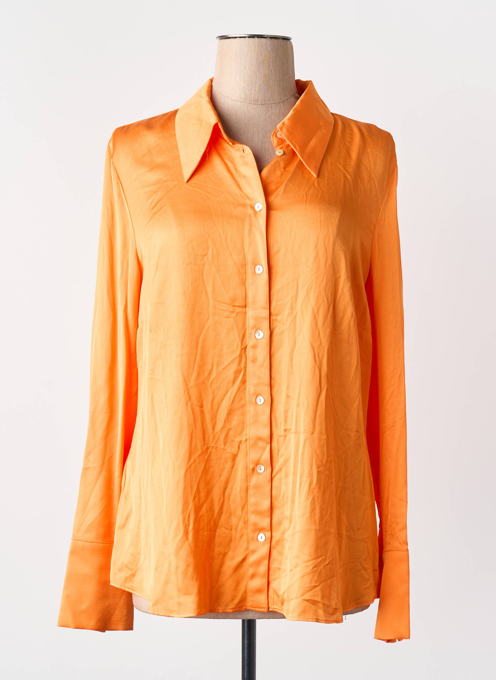 Moteriškas marškinys oranžinė MANGO moteris