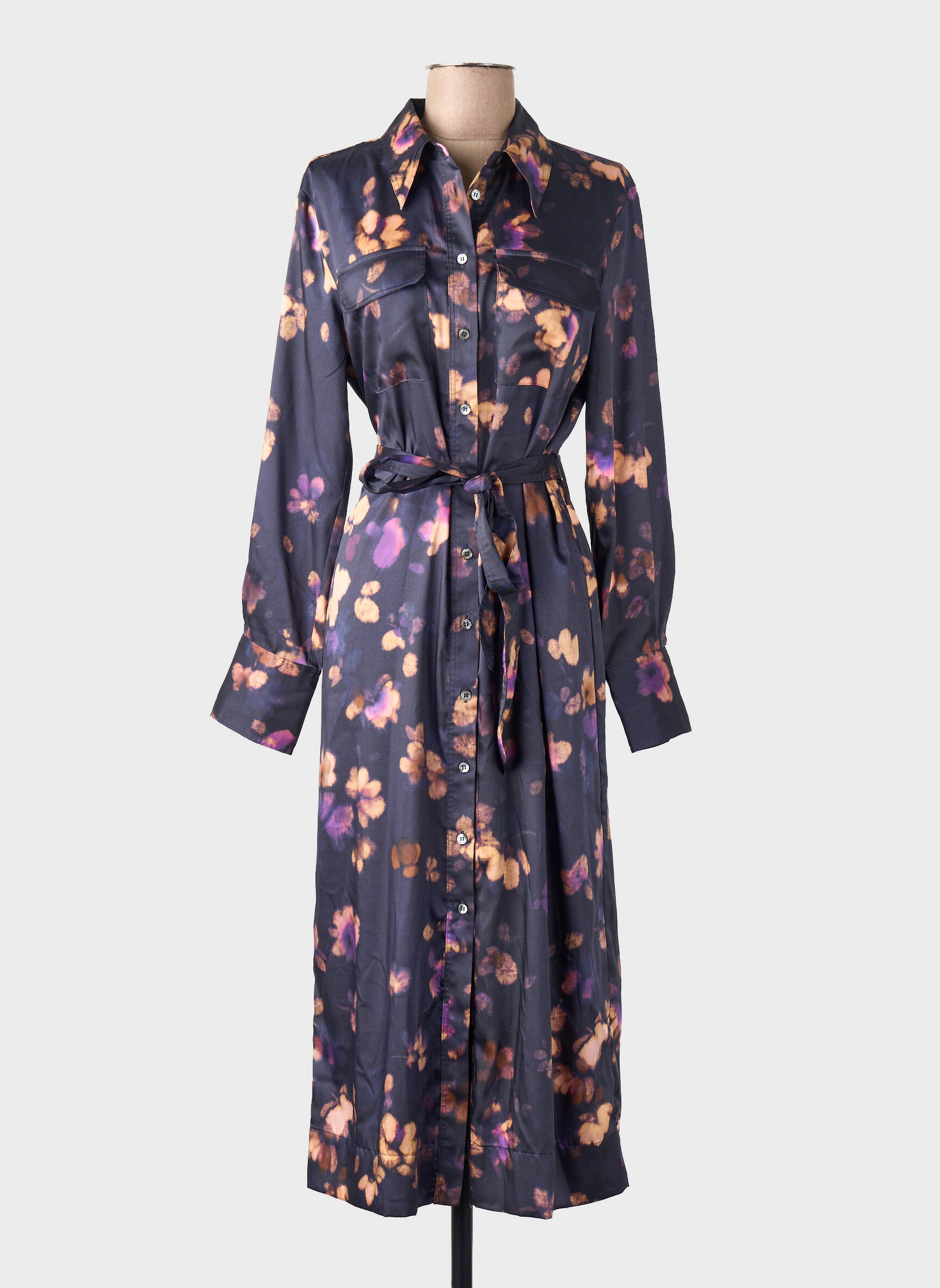 Ilga suknelė violetinis MANGO moteris