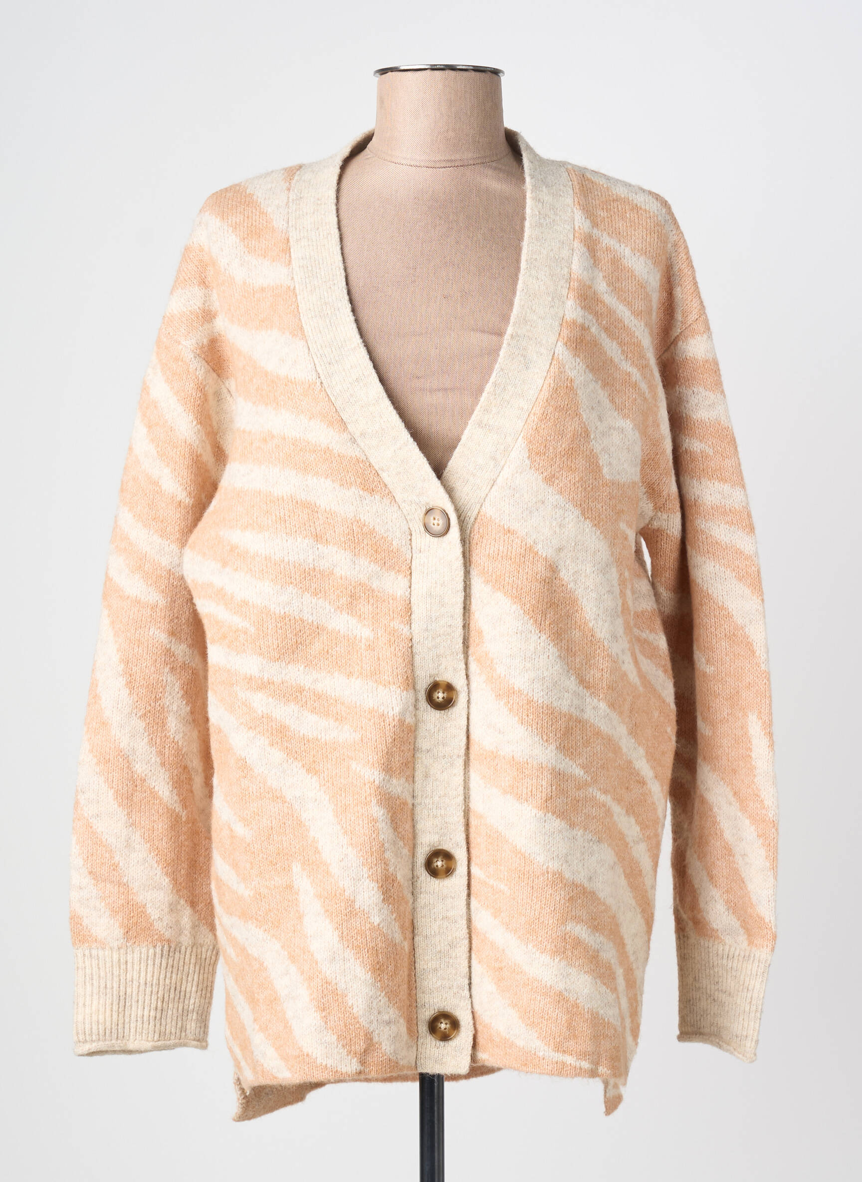 Ilgų rankovių liemenė rudas MANGO moteris