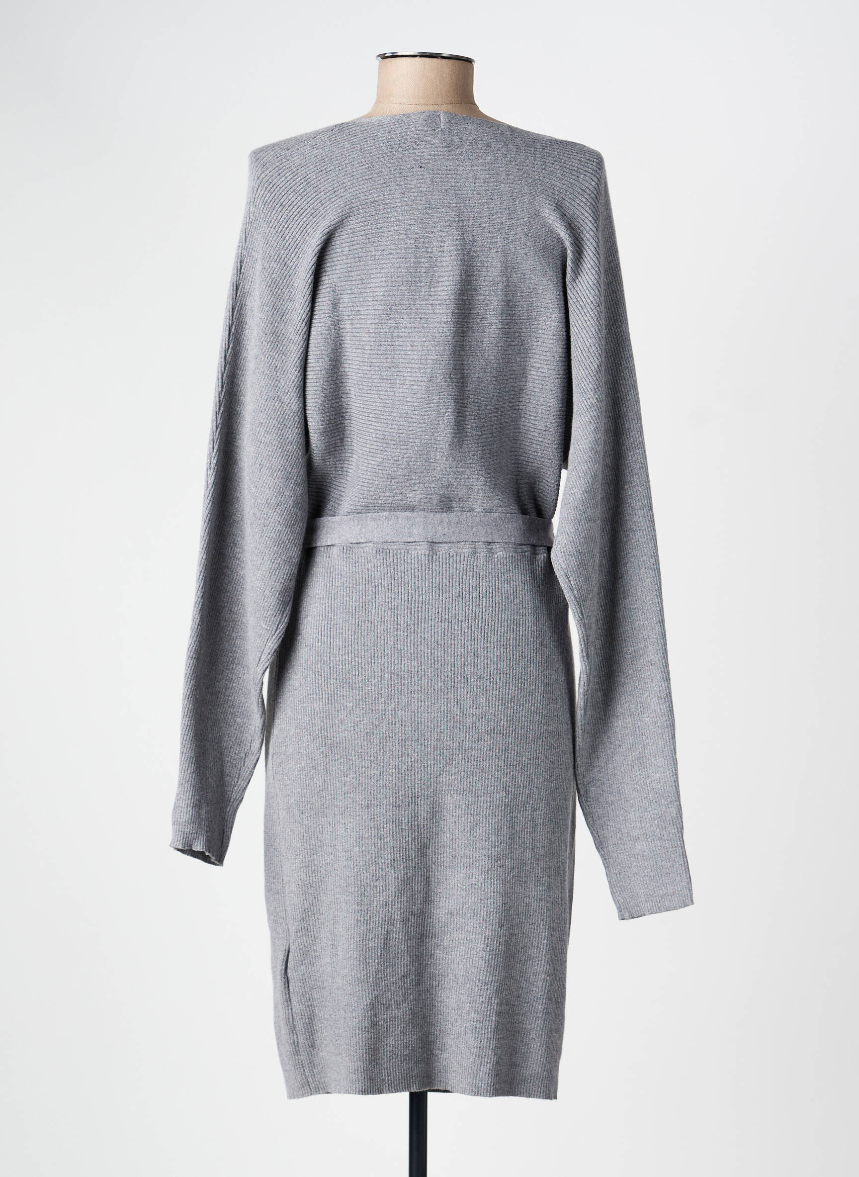 Megztinė suknelė tiesi kirpimas pilka VERO MODA moteris
