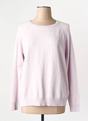 Megztinis tiesi kirpimas violetinis ONLY moteris