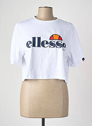 T-marškinys baltas ELLESSE moteris