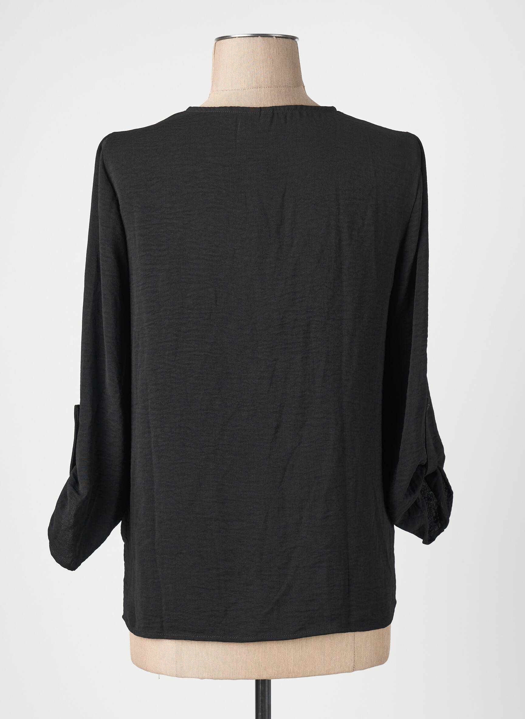 Moteriškas marškinys 3/4 rankovės juodas VERO MODA moteris