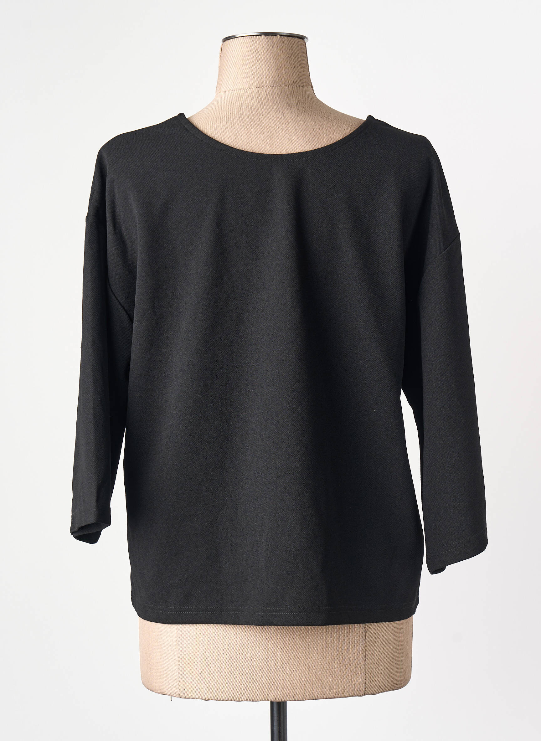 Bluzonai 3/4 rankovės 3/4 rankovės juodas VERO MODA moteris