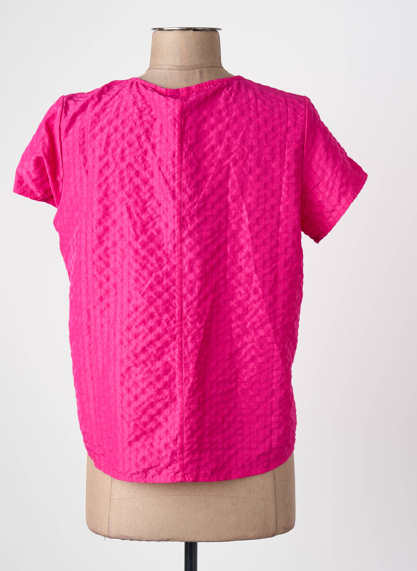Moteriškas marškinys tiesi kirpimas trumpas rankovės rožinė VERO MODA moteris