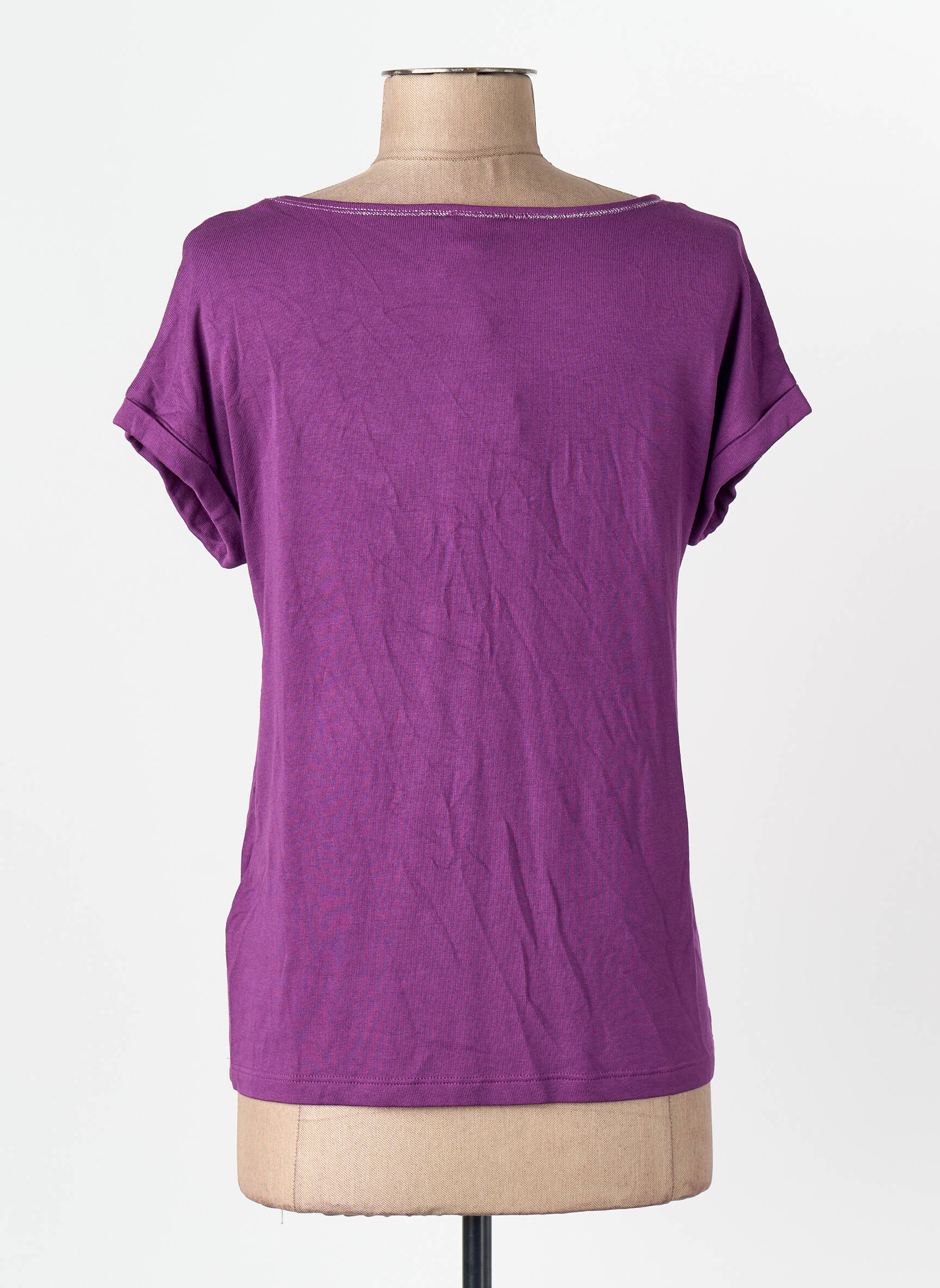 T-marškinys violetinis STREET ONE moteris