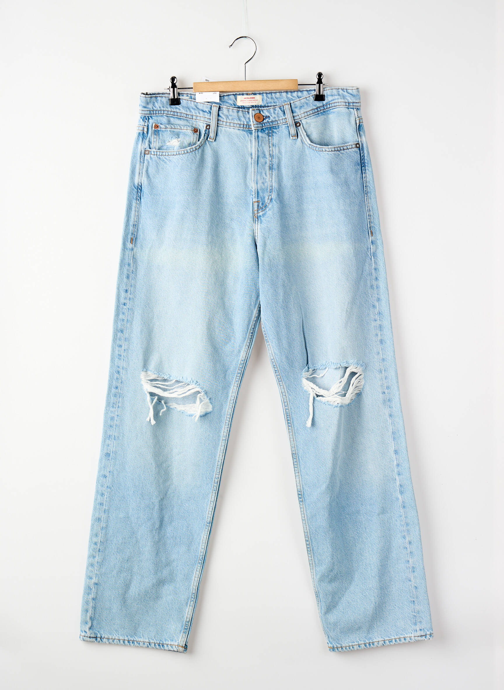 Plačios džinsai mėlyna JACK & JONES vyras