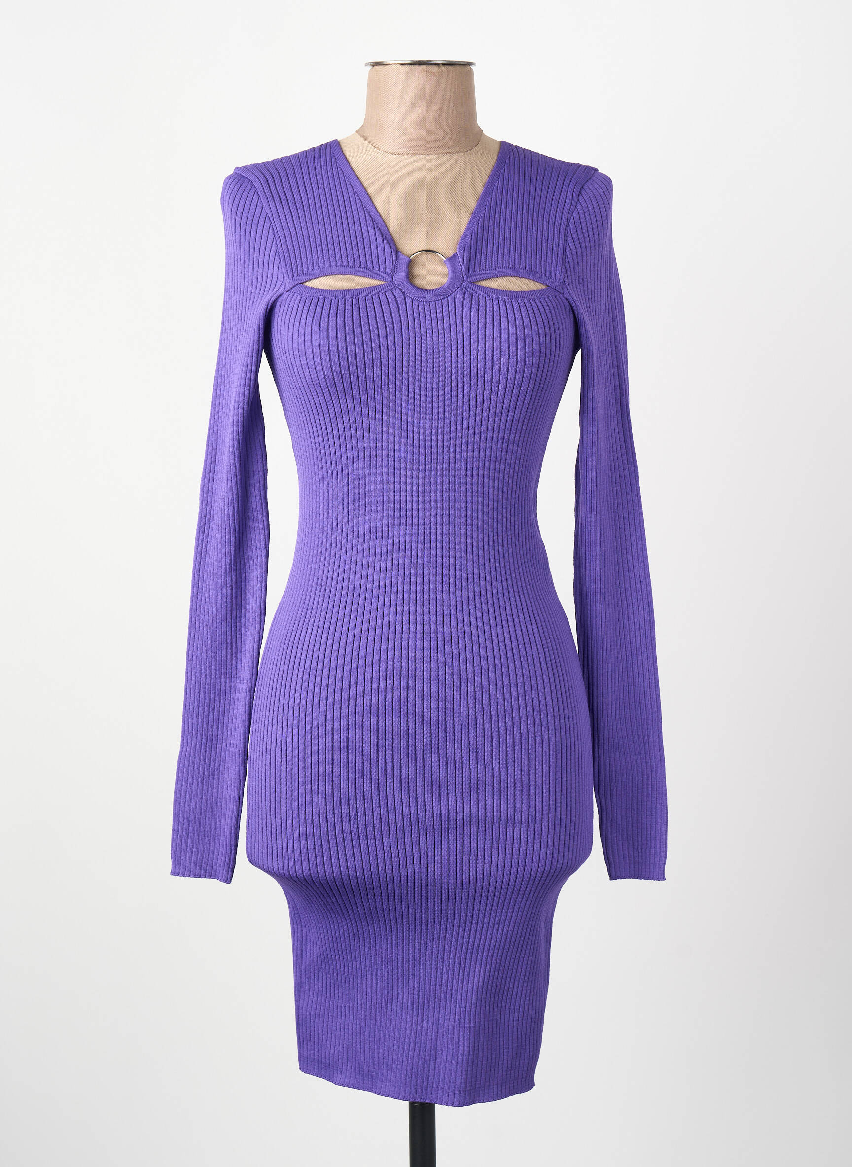 Trumpa suknelė col v violetinis ONLY moteris