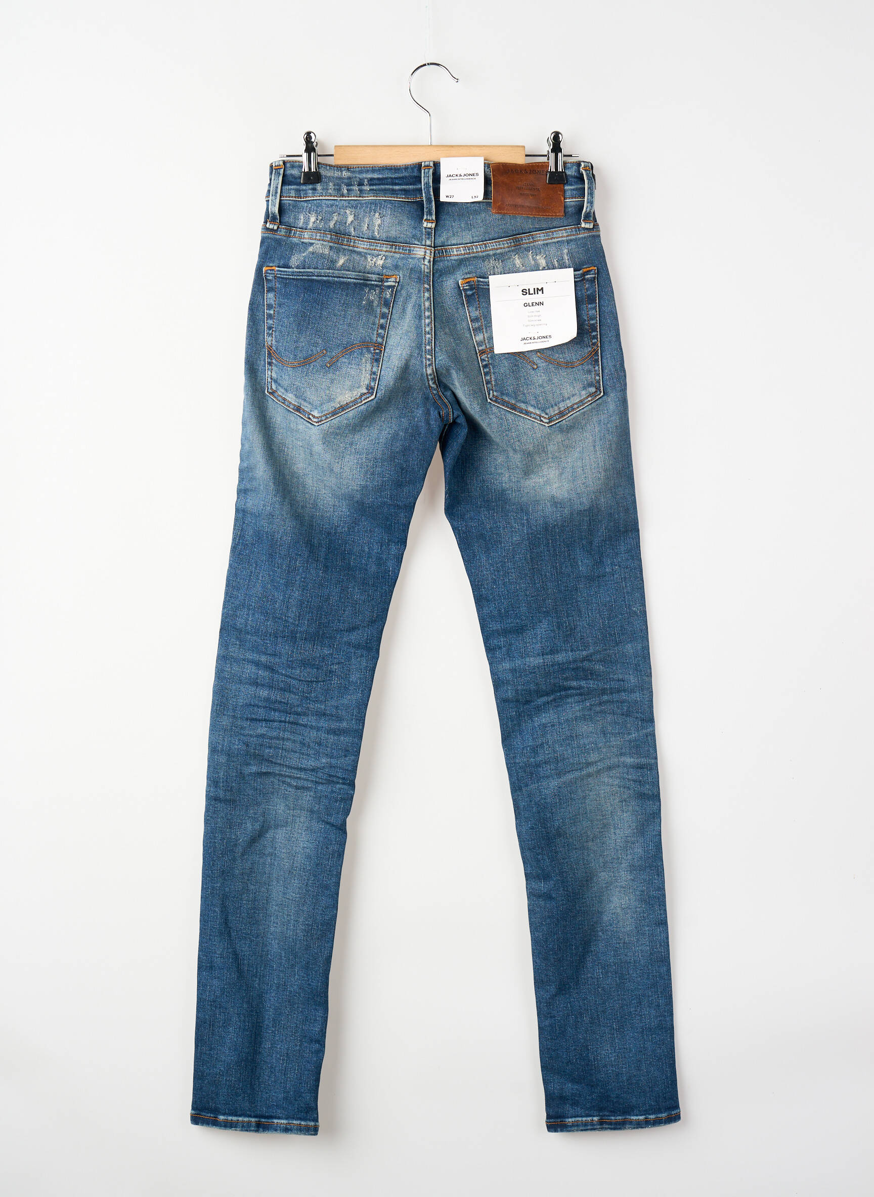Lieknos džinsai mėlyna JACK & JONES vyras