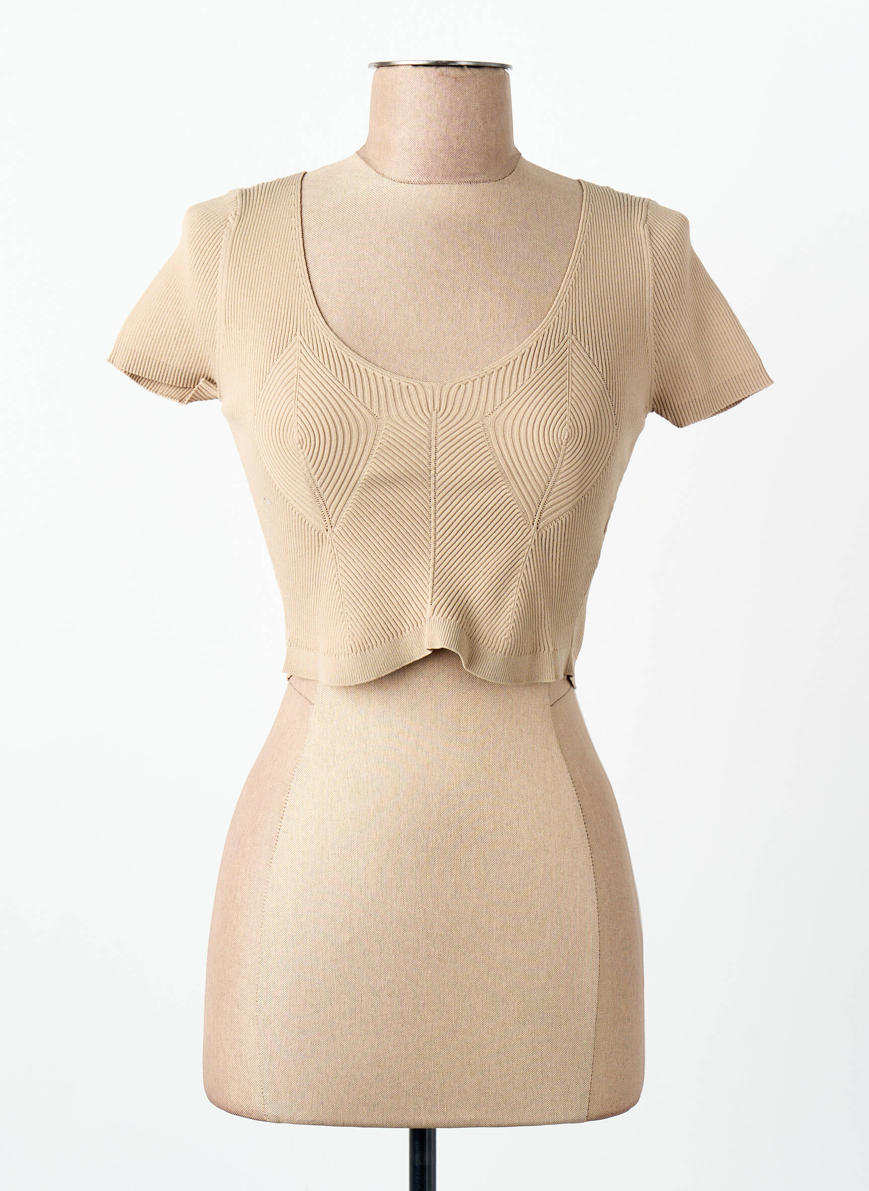 T-marškinys bežinis TALLY WEIJL moteris