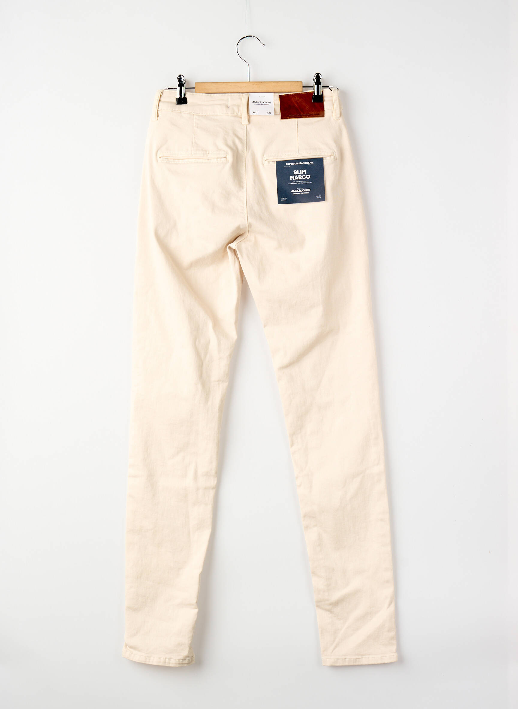 Lieknos džinsai baltas JACK & JONES vyras