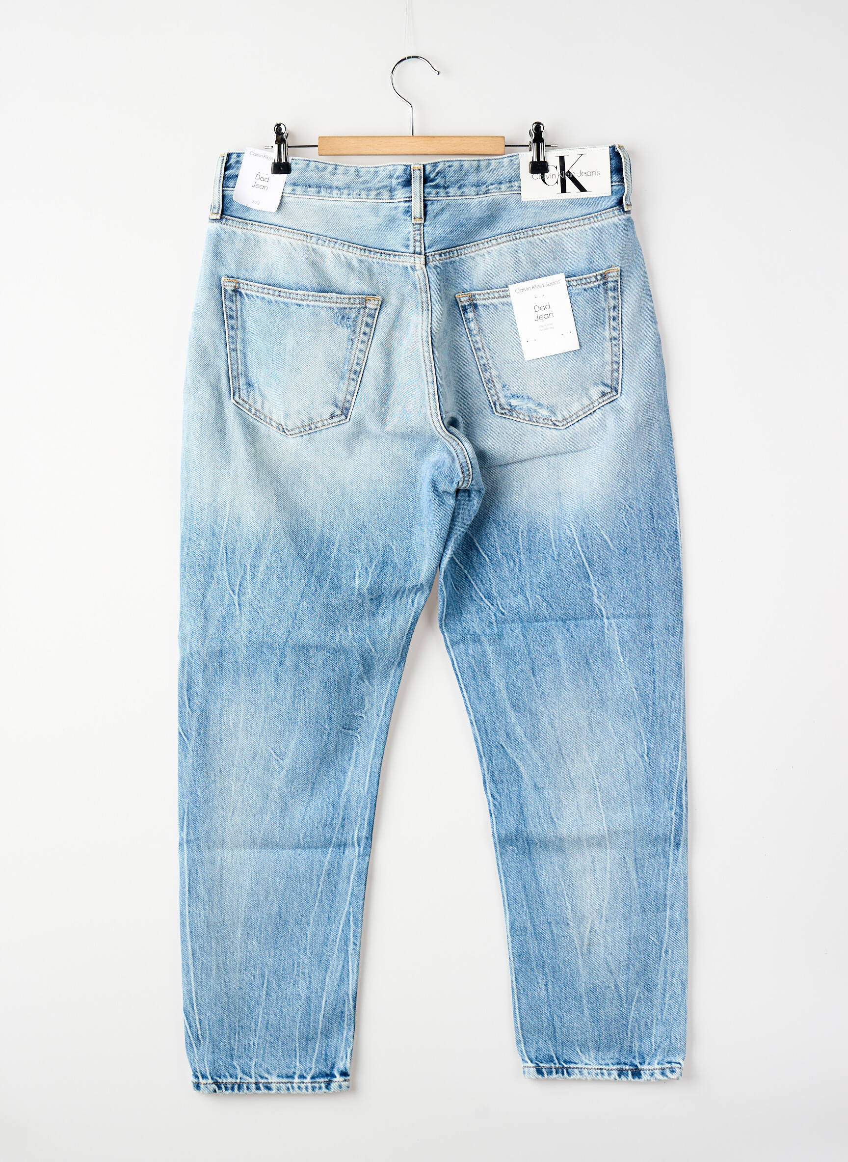 Tiesios kirpimo džinsai mėlyna CALVIN KLEIN vyras