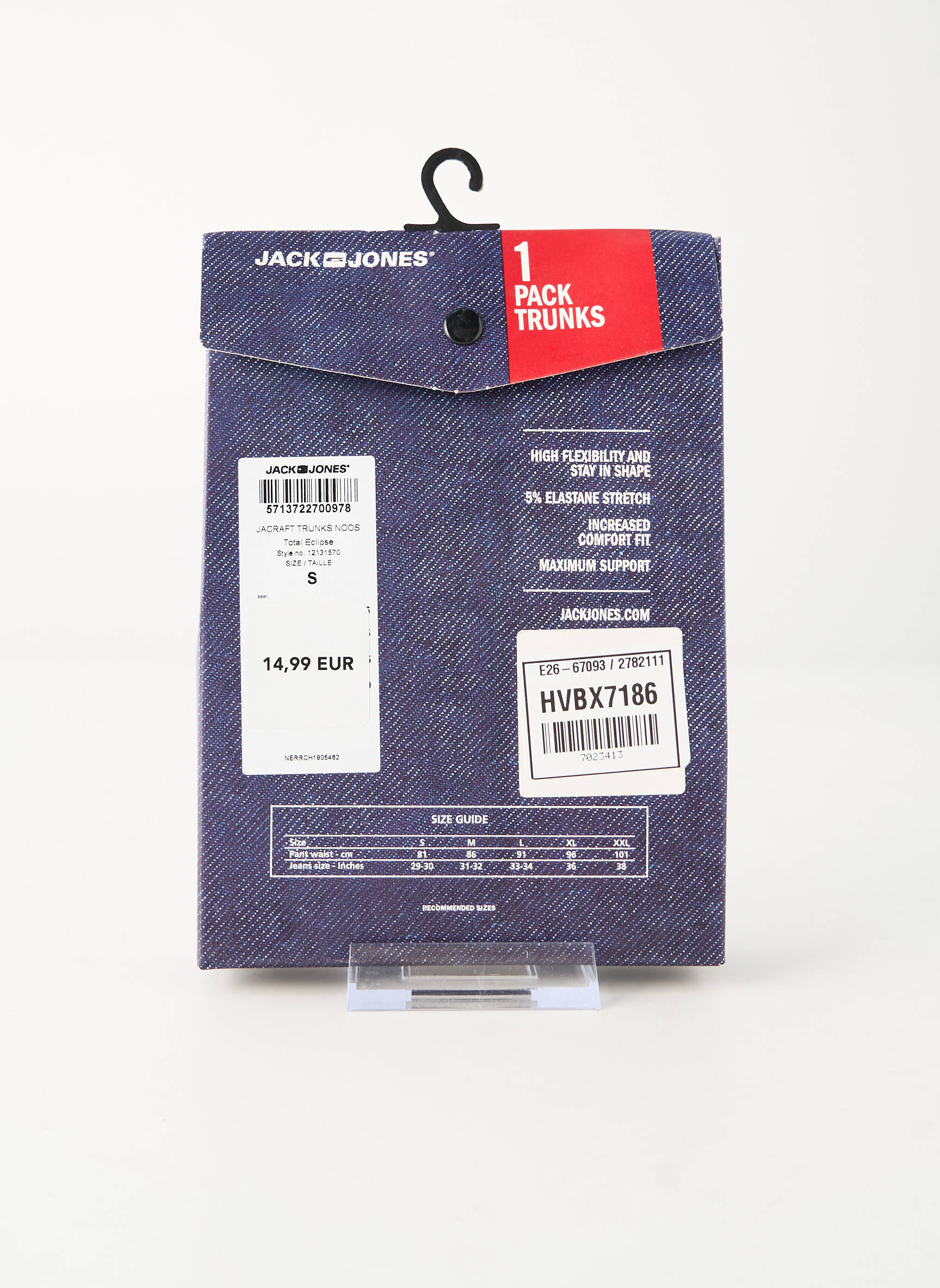 Bokseris mėlyna JACK & JONES vyras
