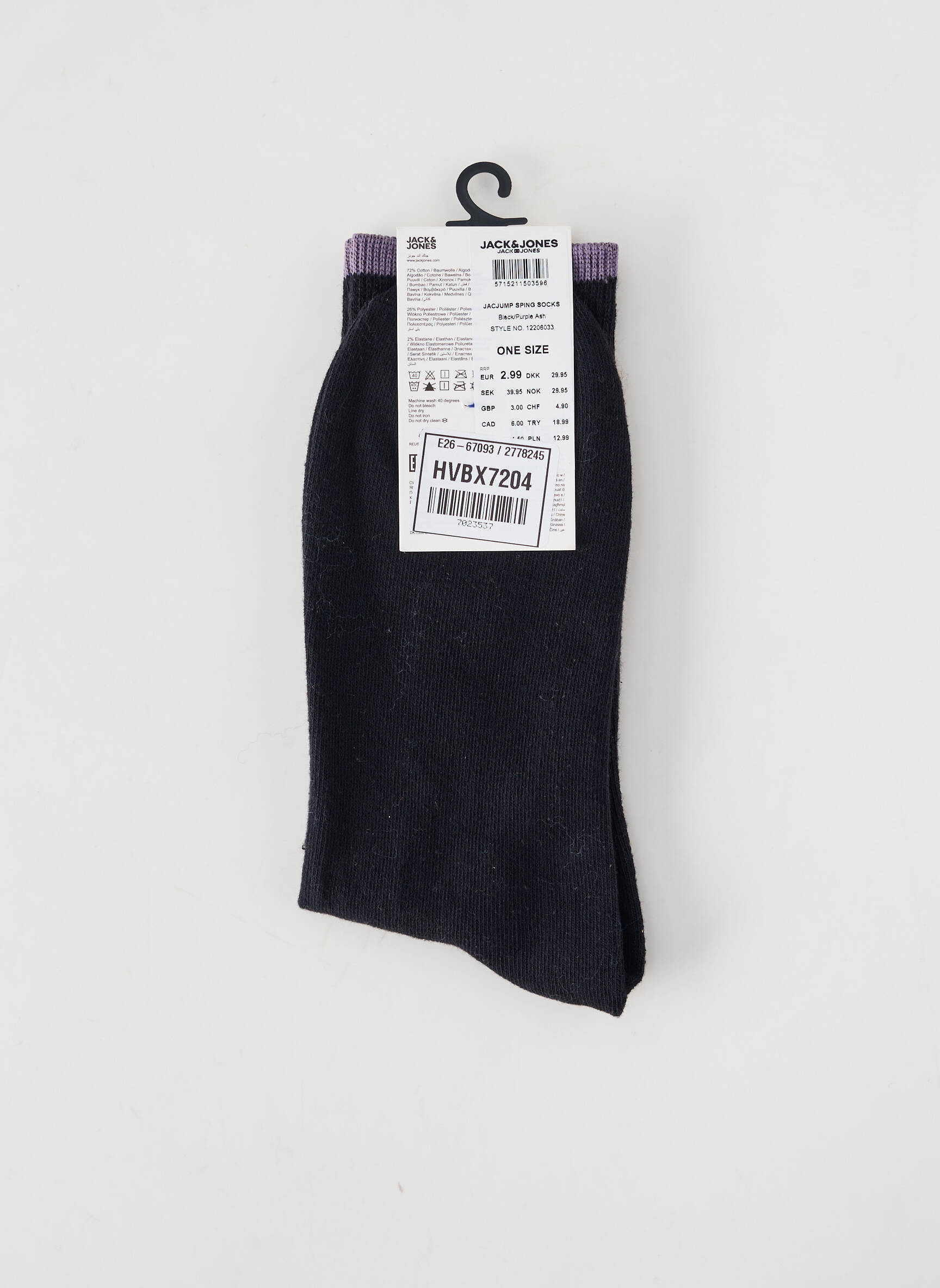 Kojinės juodas JACK & JONES vyras